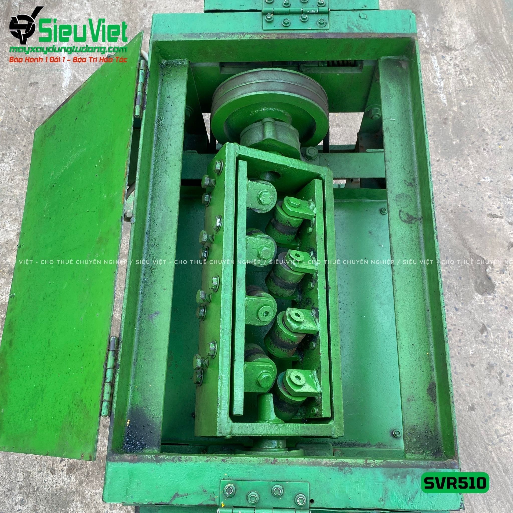 Máy duỗi sắt phế liệu phi 6-10 SVR510 (Điện 380v, 3 Pha)