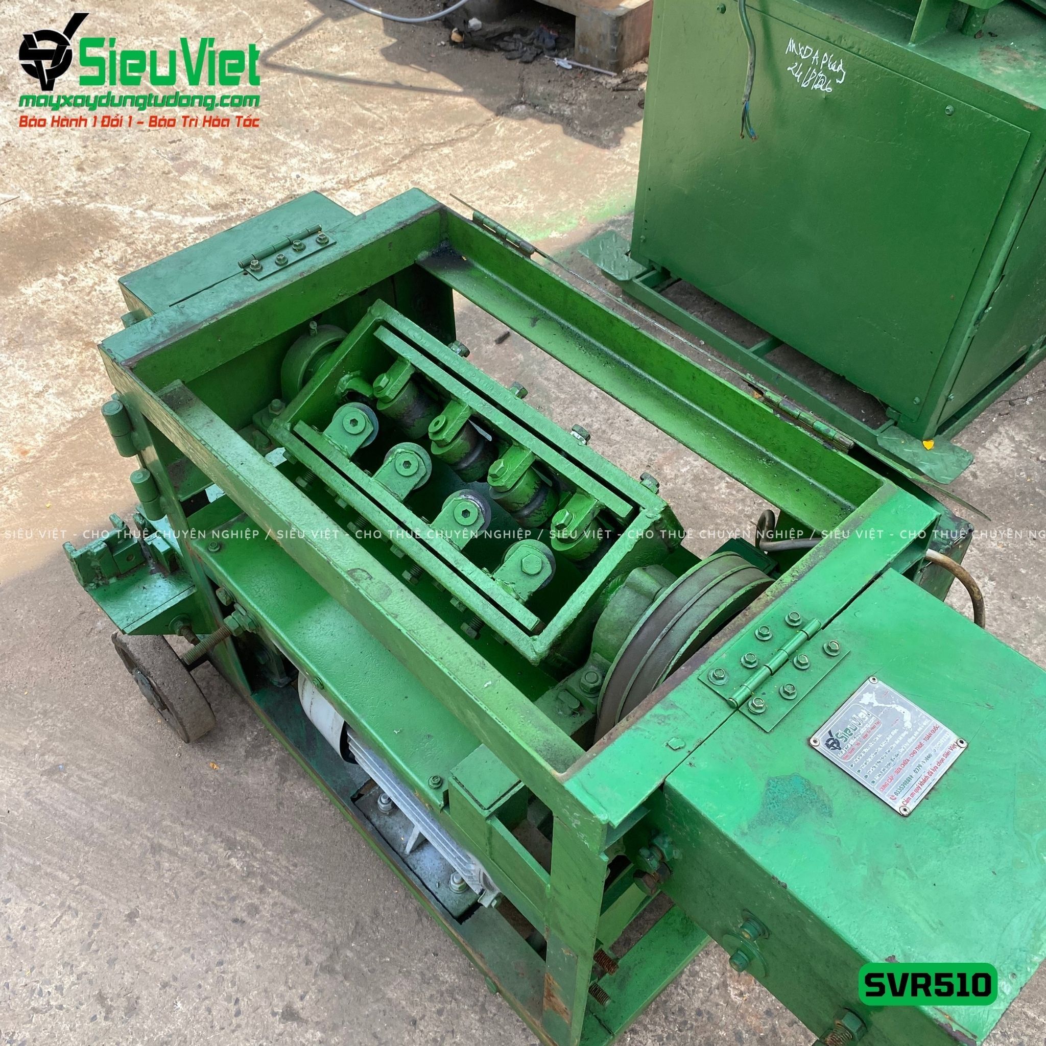 Máy duỗi sắt phế liệu phi 6-10 SVR510 (Điện 380v, 3 Pha)
