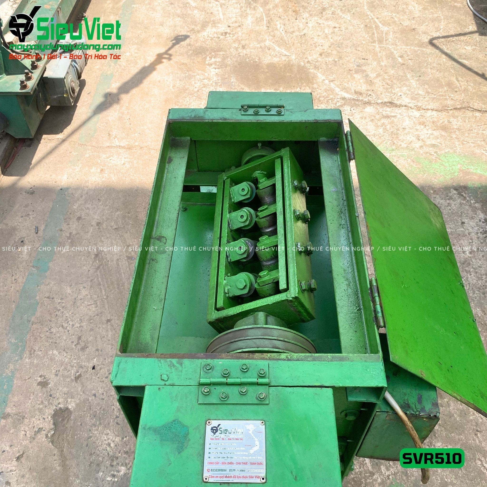 Máy duỗi sắt phế liệu phi 6-10 SVR510 (Điện 380v, 3 Pha)