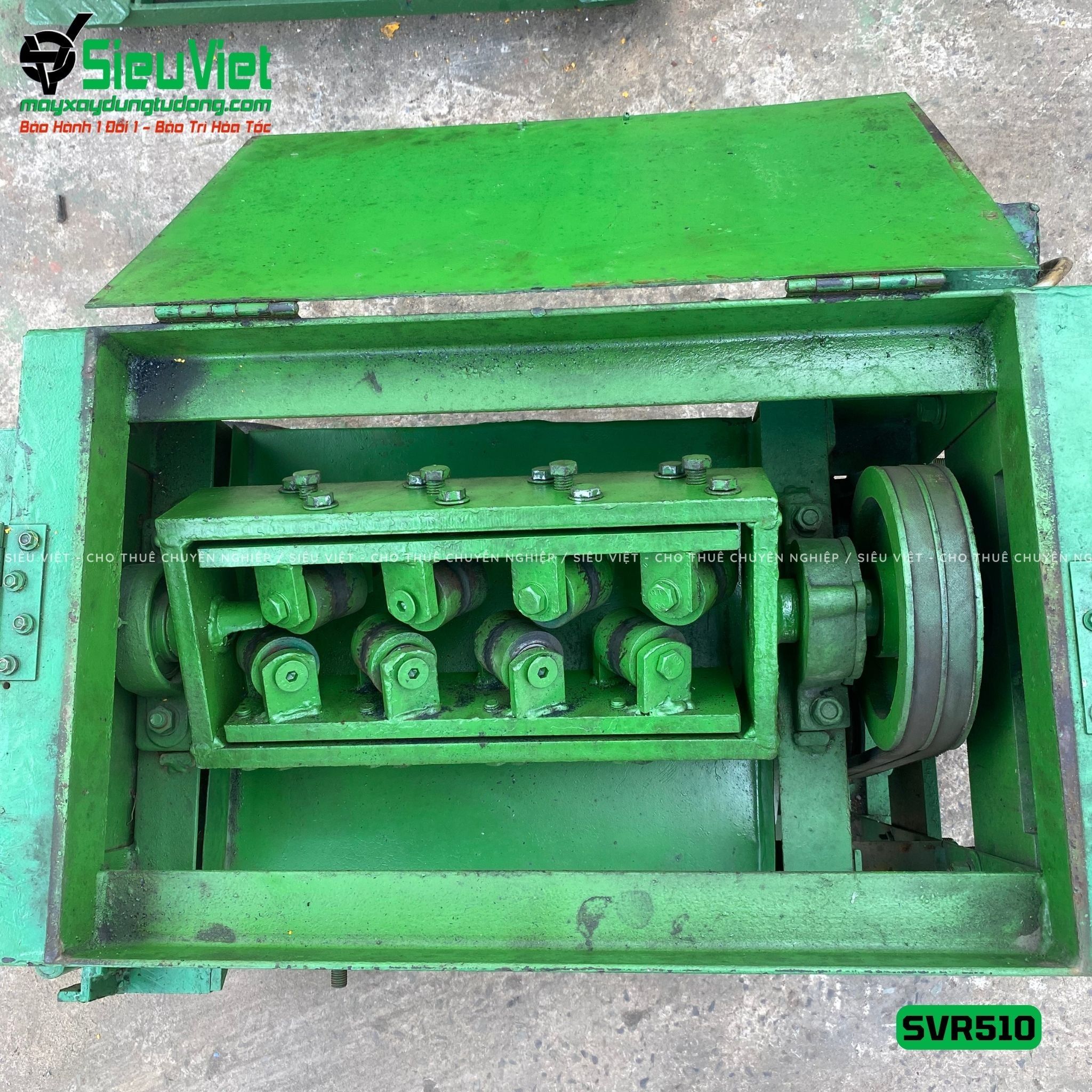 Máy duỗi sắt phế liệu phi 6-10 SVR510 (Điện 380v, 3 Pha)
