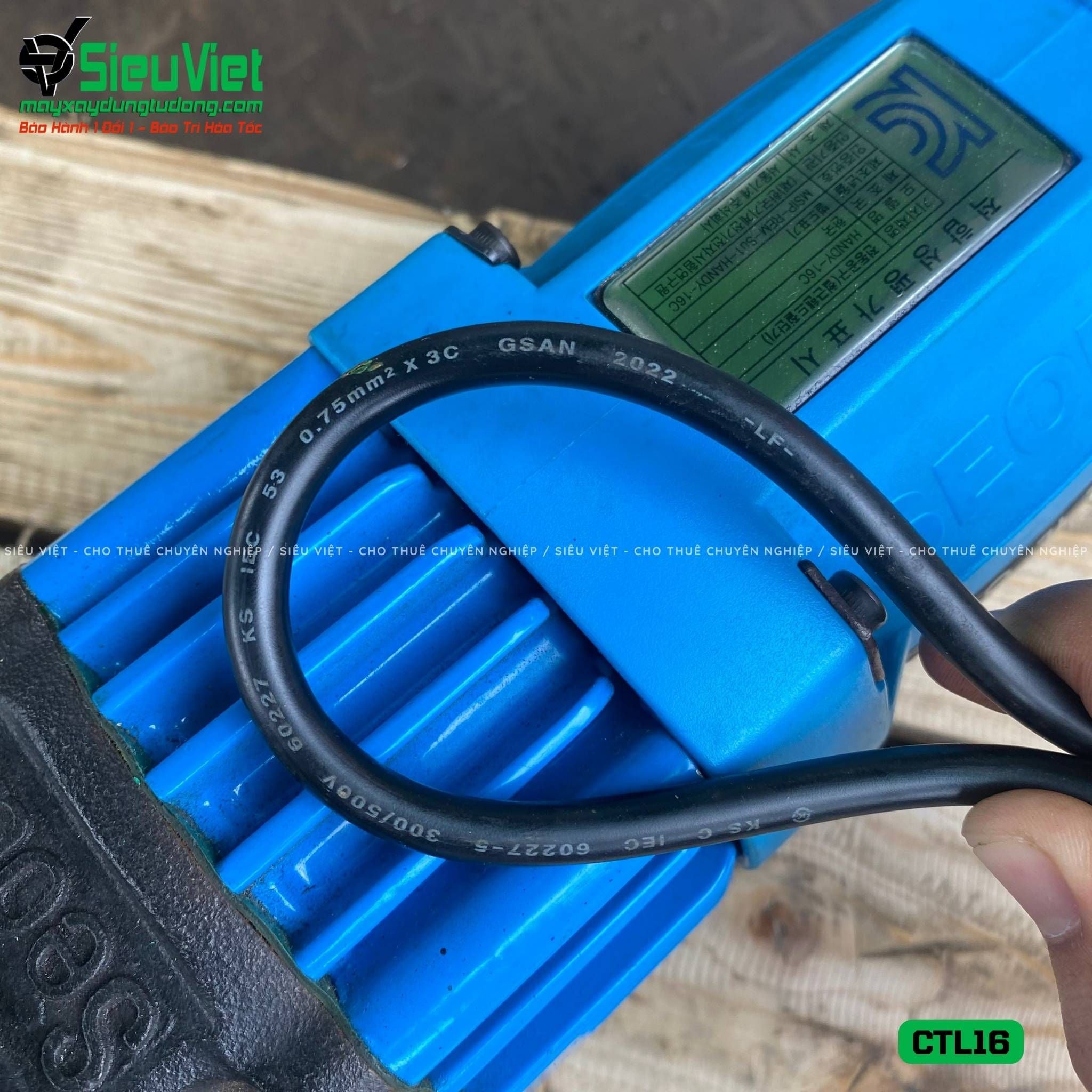 Thuê Tháng Máy cắt sắt cầm tay phi 6-16 CTL16 Hàn Quốc - Điện 220V, 1 Pha
