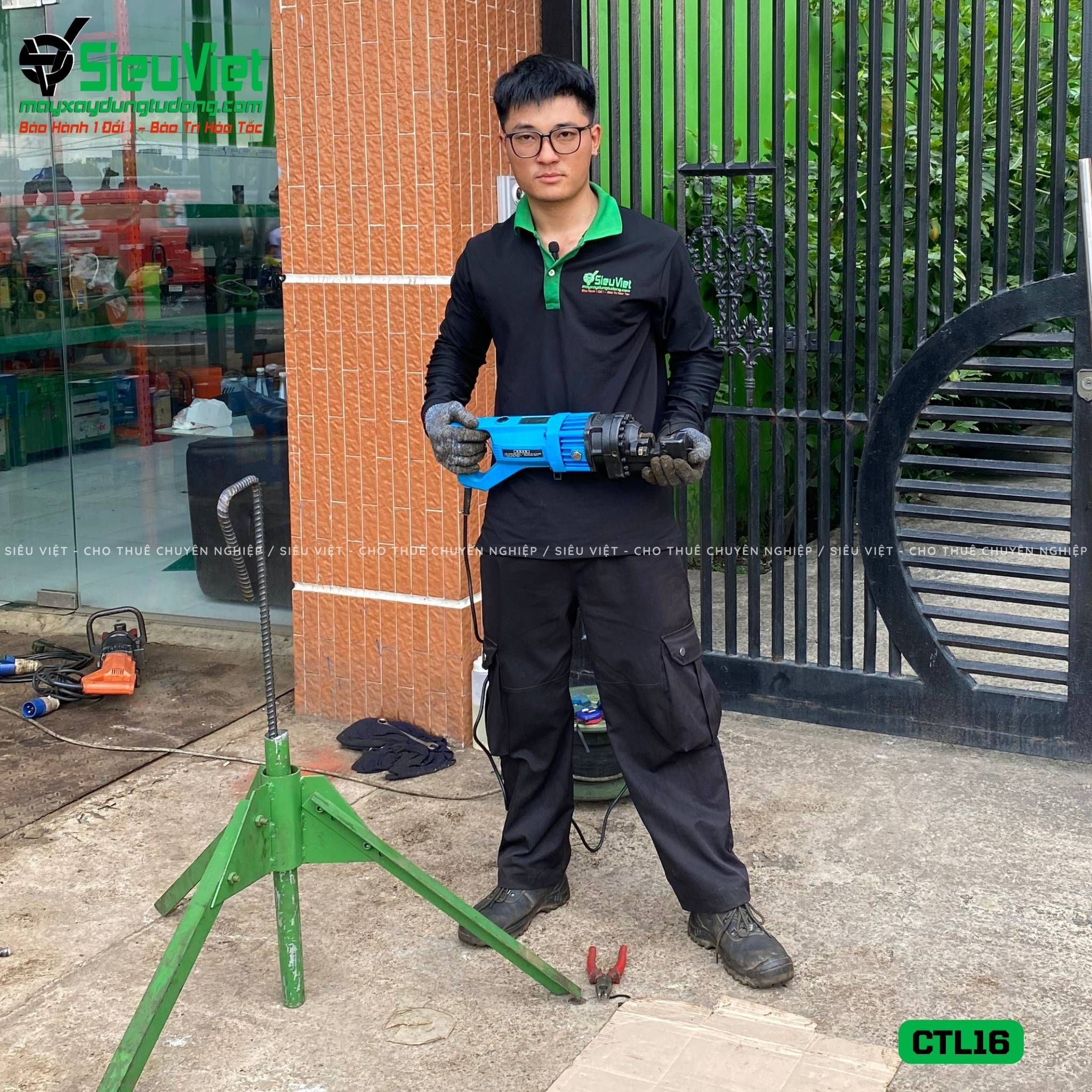 (Cũ) Máy cắt sắt thủy lực cầm tay phi 16 CTL16 Hàn Quốc