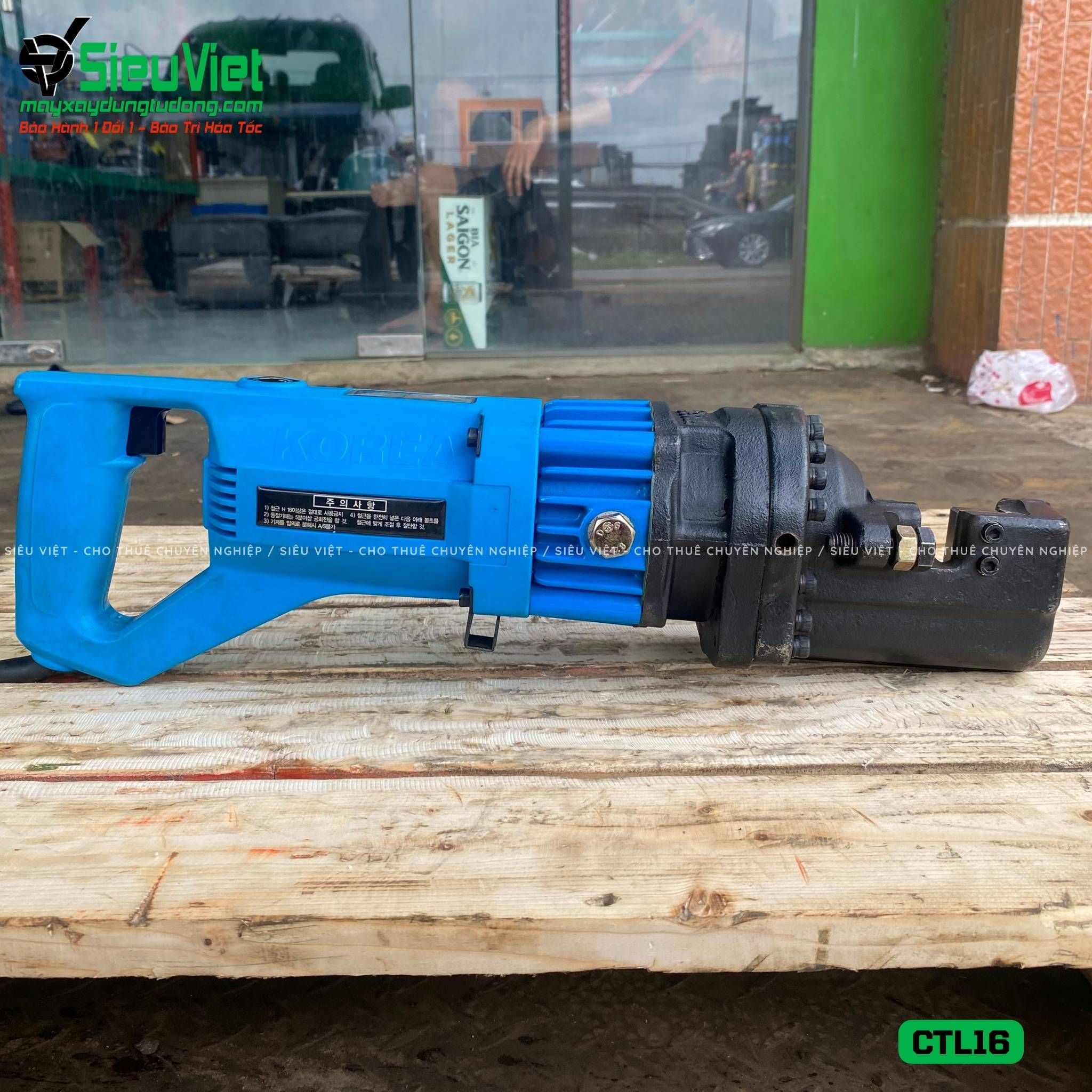 Thuê Tháng Máy cắt sắt cầm tay phi 6-16 CTL16 Hàn Quốc - Điện 220V, 1 Pha