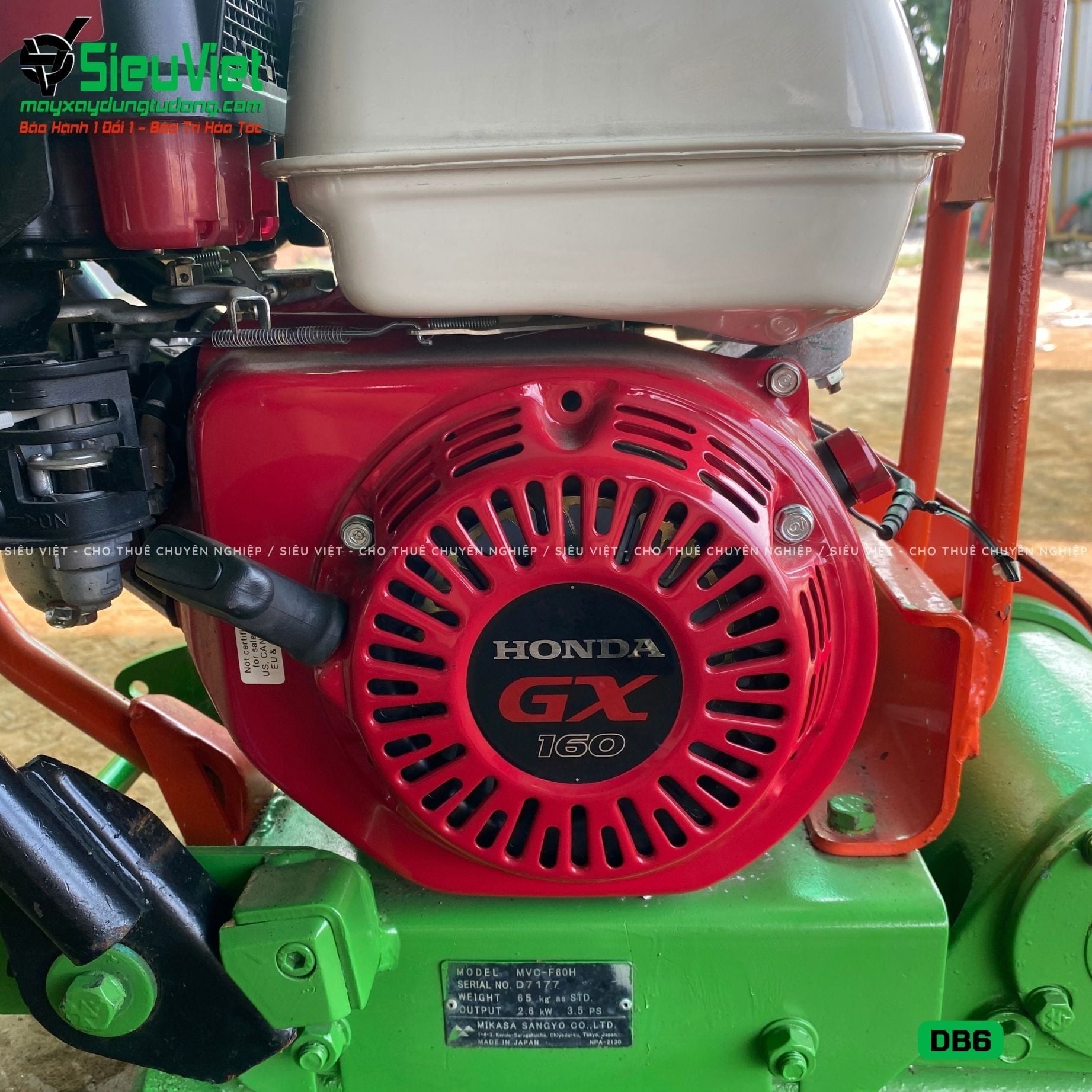 Thuê Ngày Máy đầm bàn DB6 50-70Kg (Xăng)