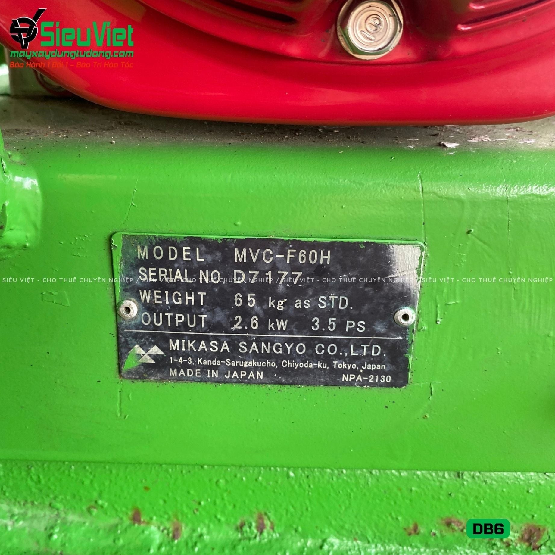 Thuê Ngày Máy đầm bàn DB6 50-70Kg (Xăng)