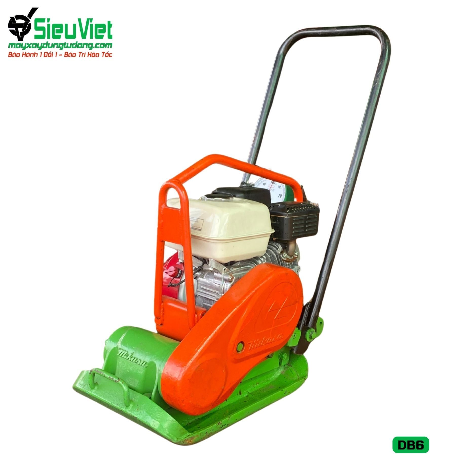 (Cũ) Máy đầm bàn 59>70Kg DB6 Nhật Bản (Động cơ Honda GX160 mới 100%)