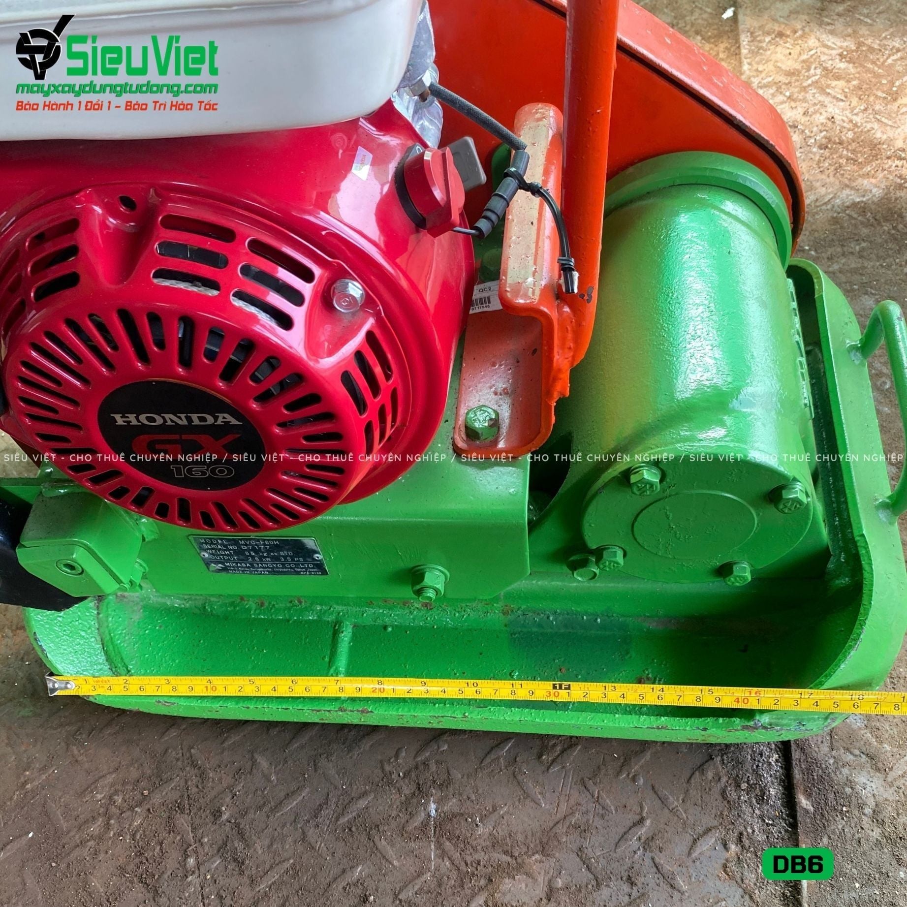 Thuê Ngày Máy đầm bàn DB6 50-70Kg (Xăng)