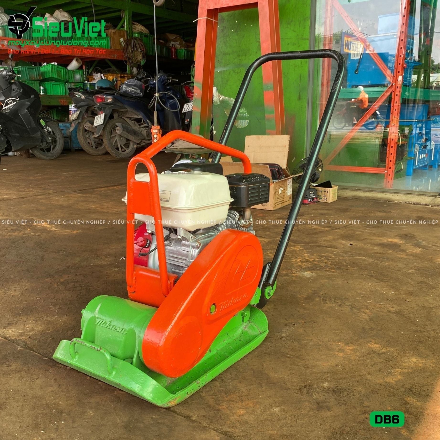 Thuê Tháng Máy đầm bàn DB6 50-70Kg (Xăng)