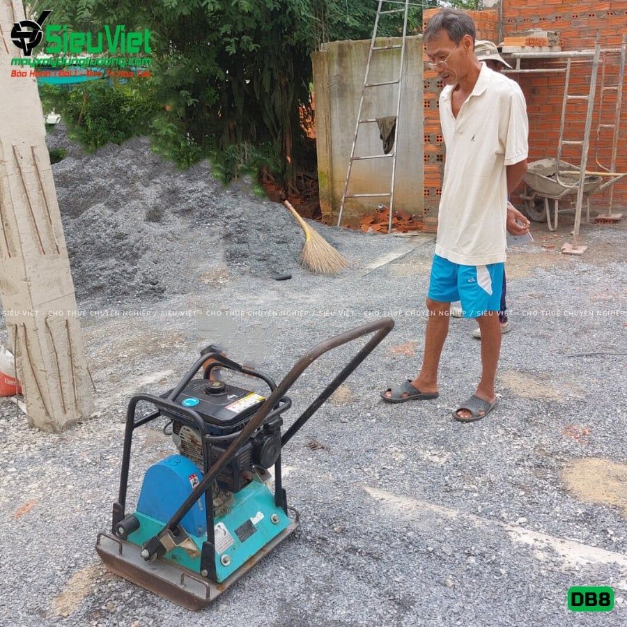 Thuê Ngày Máy đầm bàn DB8 75-100Kg (Xăng)