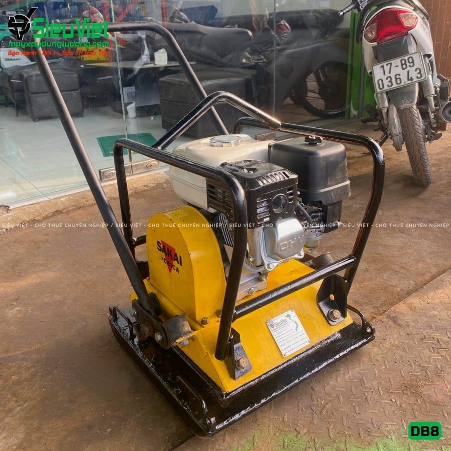 Thuê Ngày Máy đầm bàn DB8 75-100Kg (Xăng)