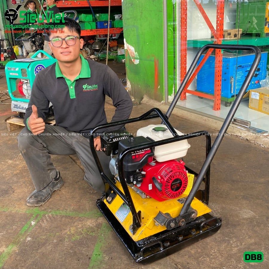 Thuê Ngày Máy đầm bàn DB8 75-100Kg (Xăng)