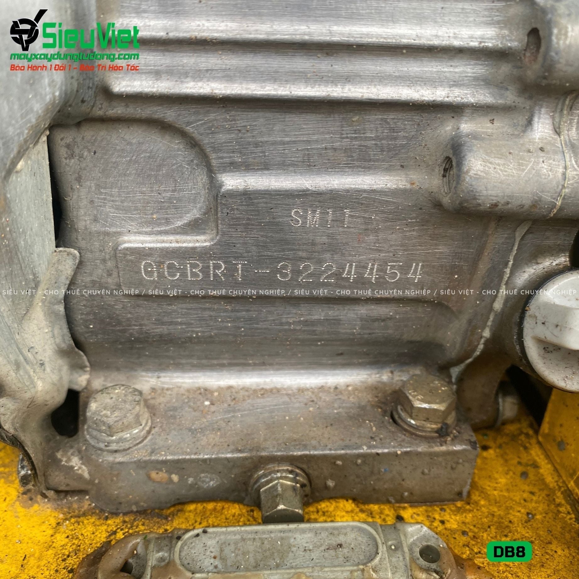 (Cũ) Máy đầm bàn 80-95Kg DB8 Nhật Bản (Động cơ Honda GX160 mới 100%)