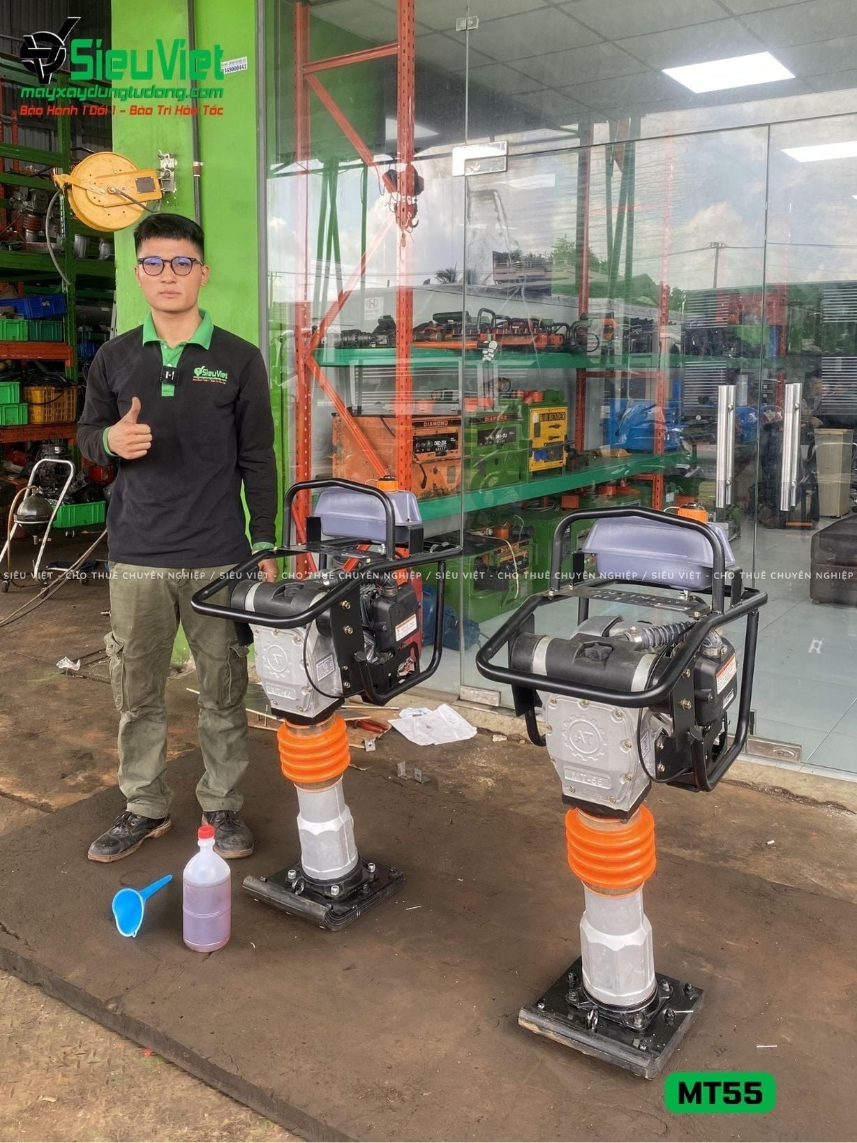 Máy đầm cóc MT55 Antinco Việt Nam (Xăng)