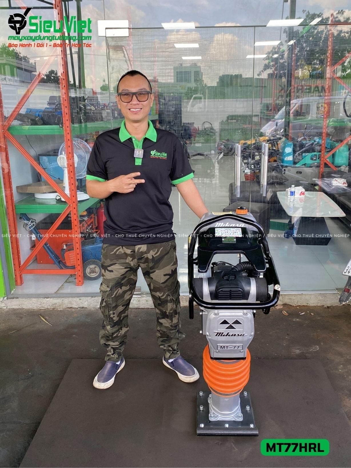 Máy đầm cóc MT77HRL Mikasa Nhật Bản (Xăng)