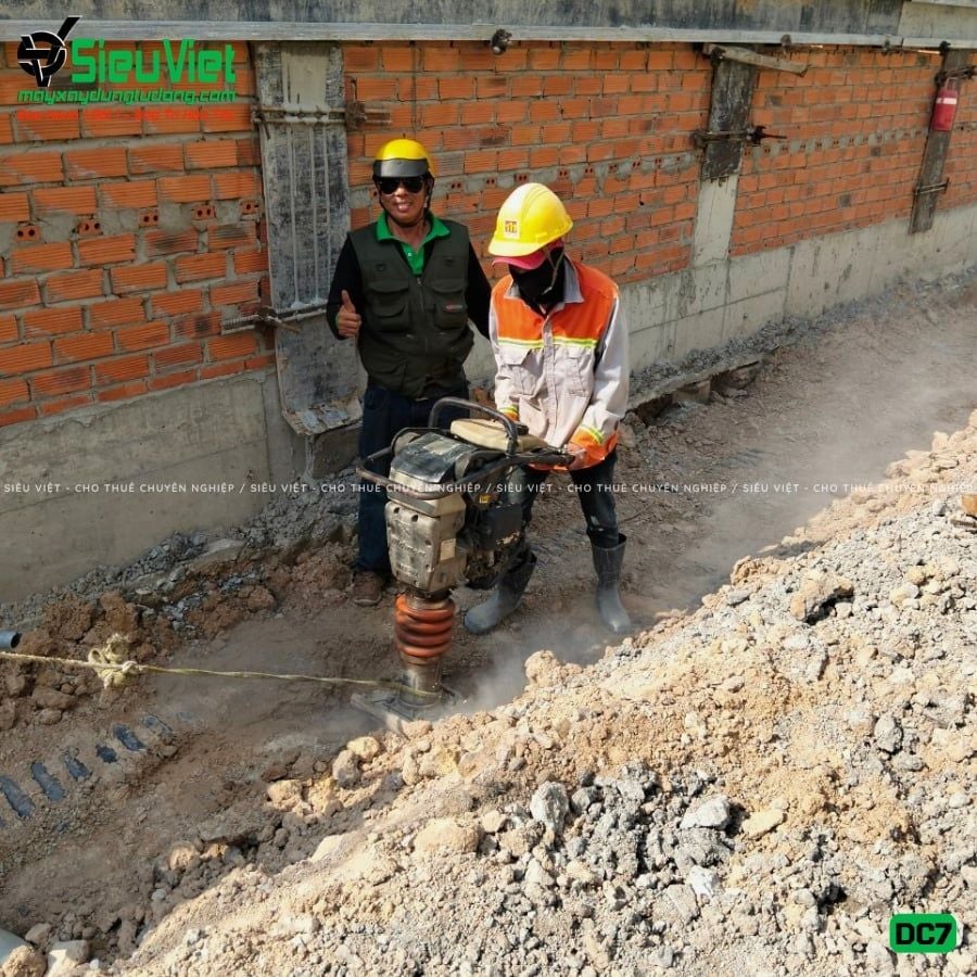 Thuê Tháng Máy đầm cóc DC7 70-80kg (Xăng)