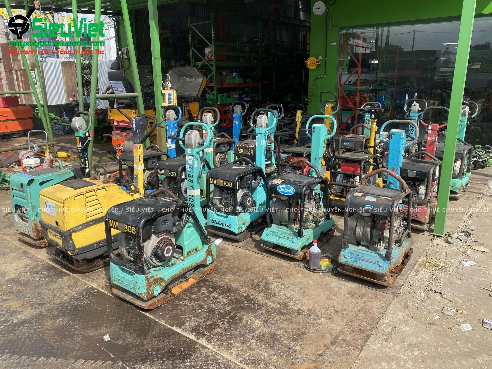 (Cũ) Máy đầm bàn thuỷ lực DBTL12 100-200kg (Xăng)