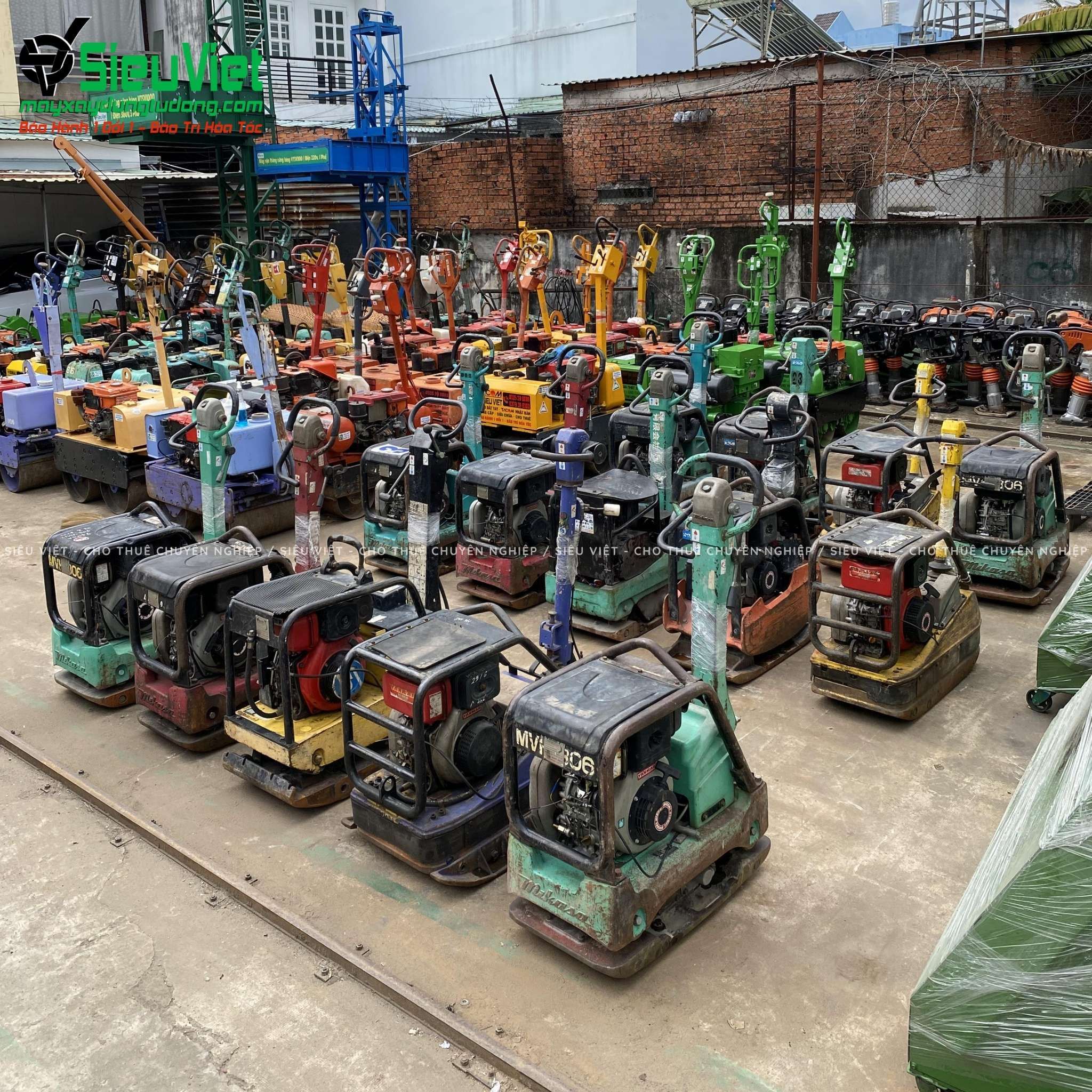 (Cũ) Máy đầm bàn thuỷ lực DBTL12 100-200kg (Xăng)
