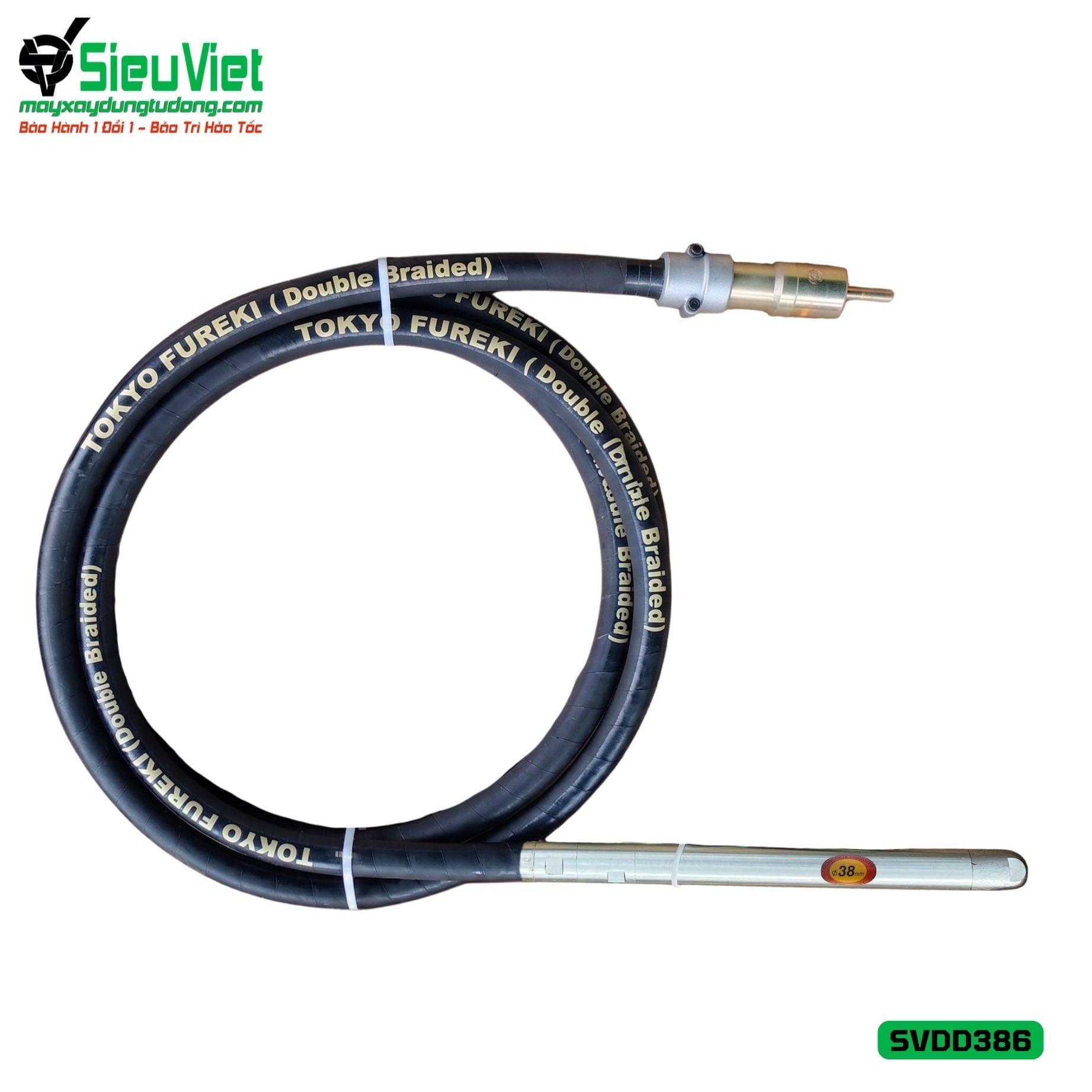 Loại Tốt - Dây đầm dùi Điện phi 38 dài 6m SVDD386