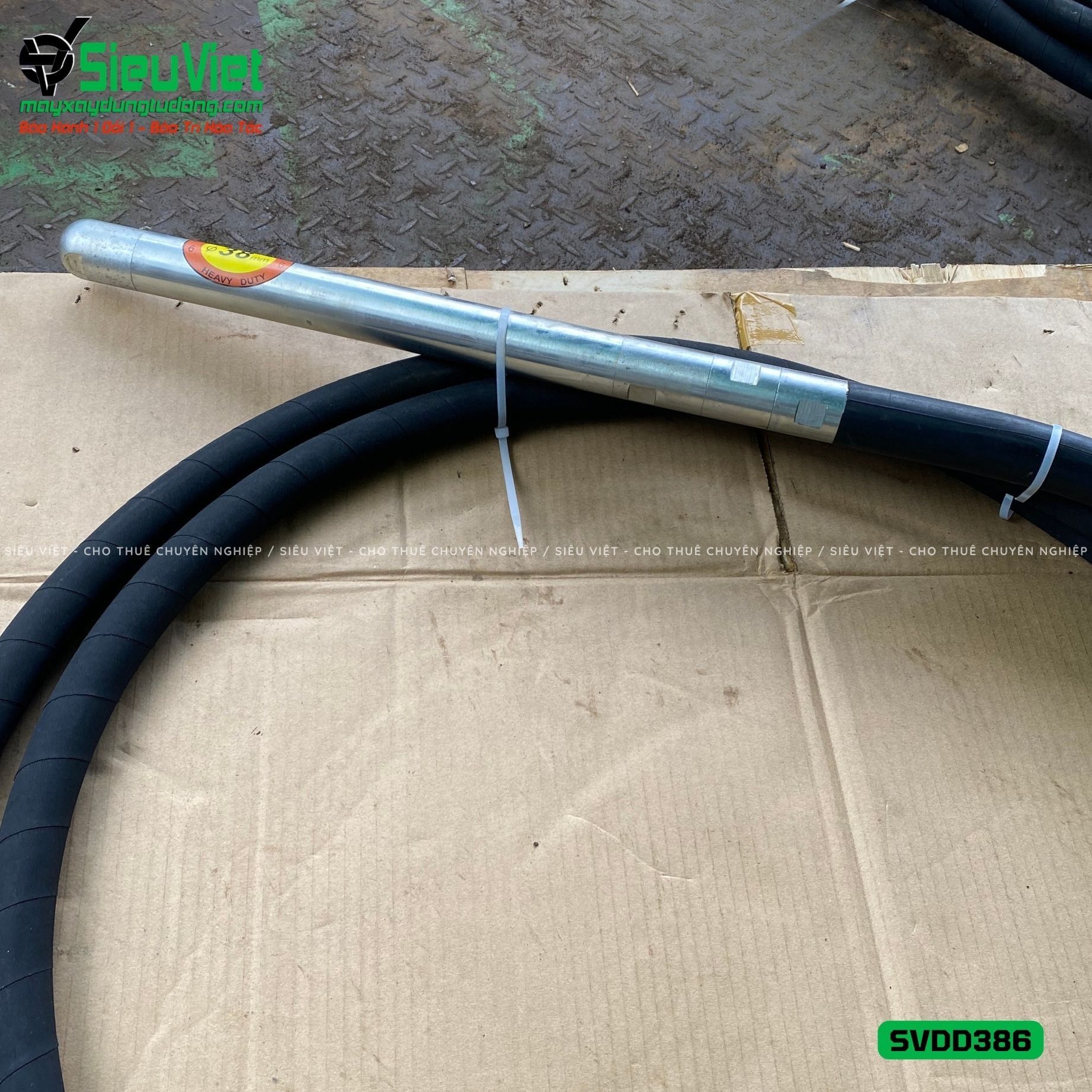 Loại Tốt - Dây đầm dùi Điện phi 38 dài 6m SVDD386