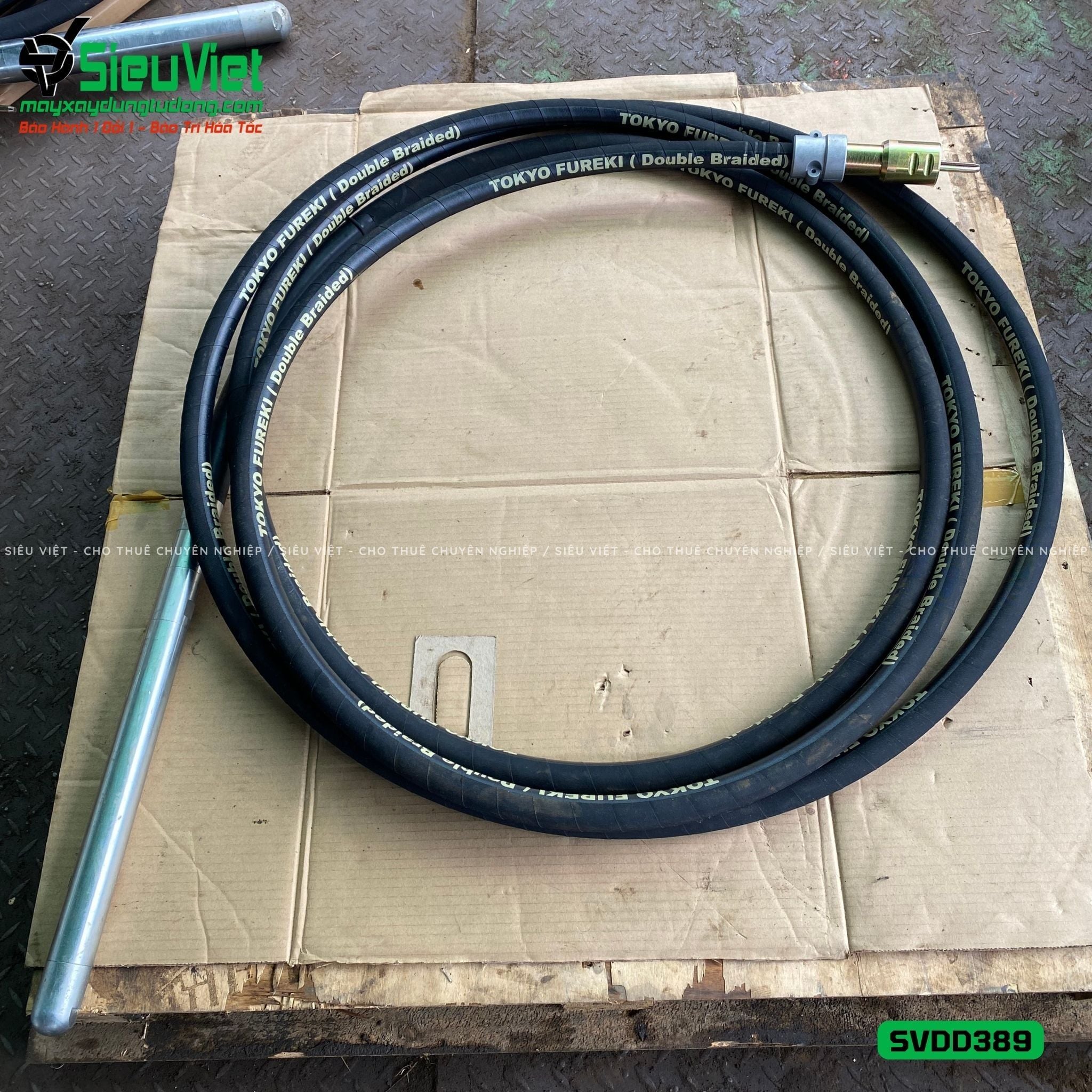 Loại Tốt - Dây đầm dùi Điện phi 38 dài 9m SVDD389