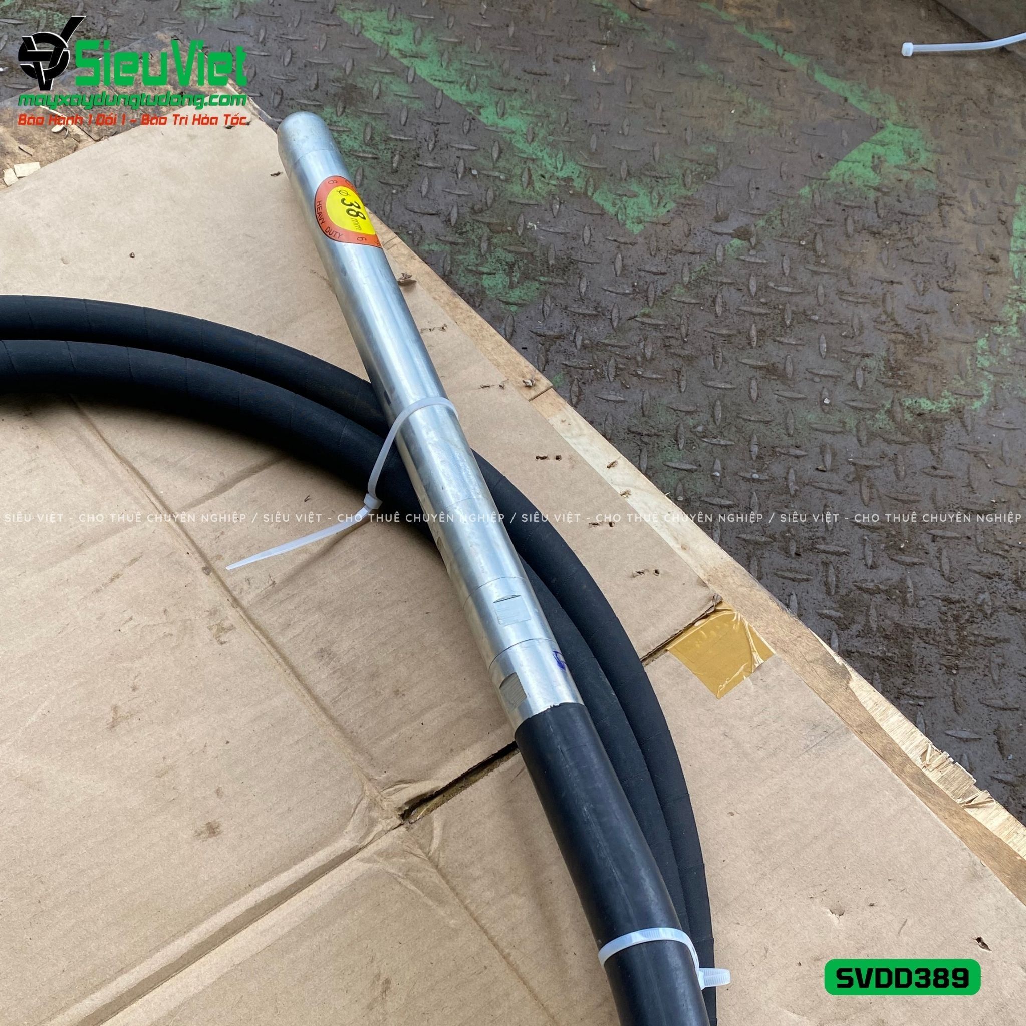 Loại Tốt - Dây đầm dùi Điện phi 38 dài 9m SVDD389
