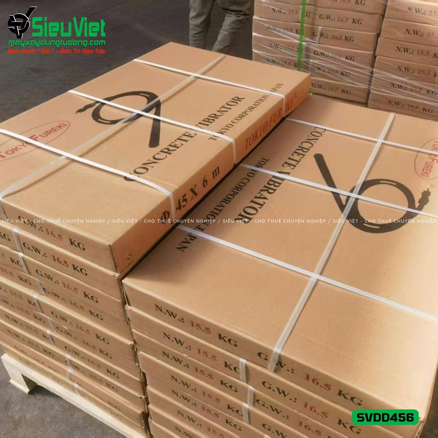 Loại Tốt - Dây đầm dùi Điện phi 45 dài 6m SVDD456