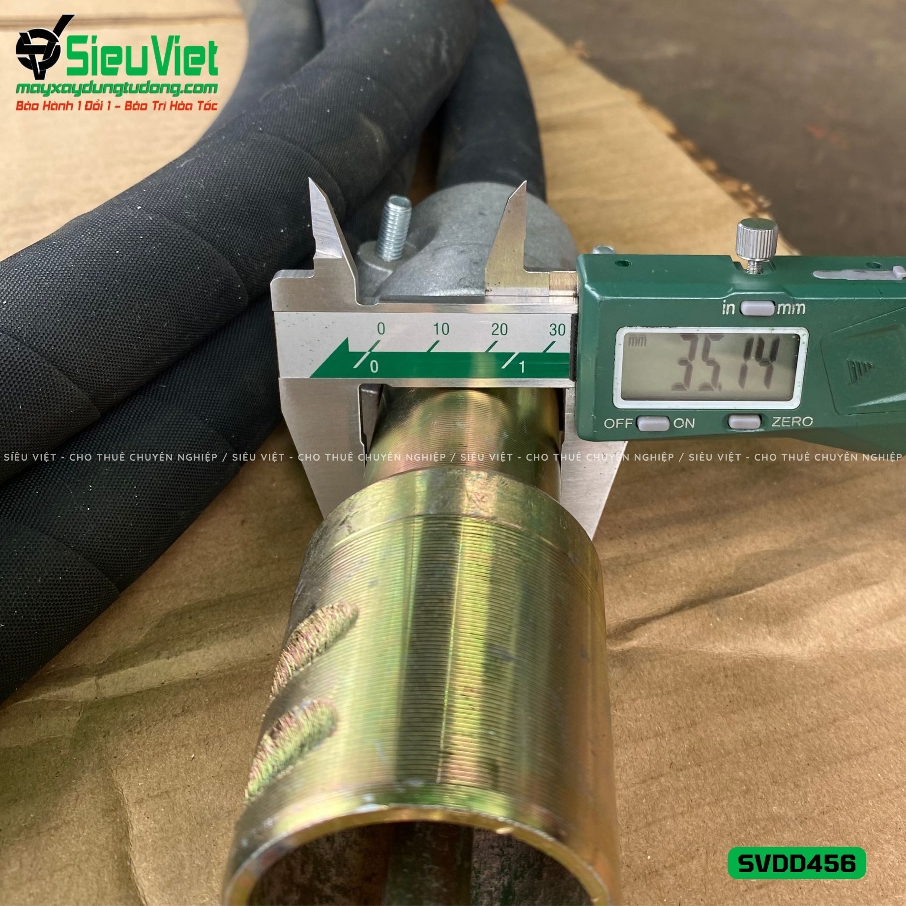 Loại Tốt - Dây đầm dùi Điện phi 45 dài 6m SVDD456