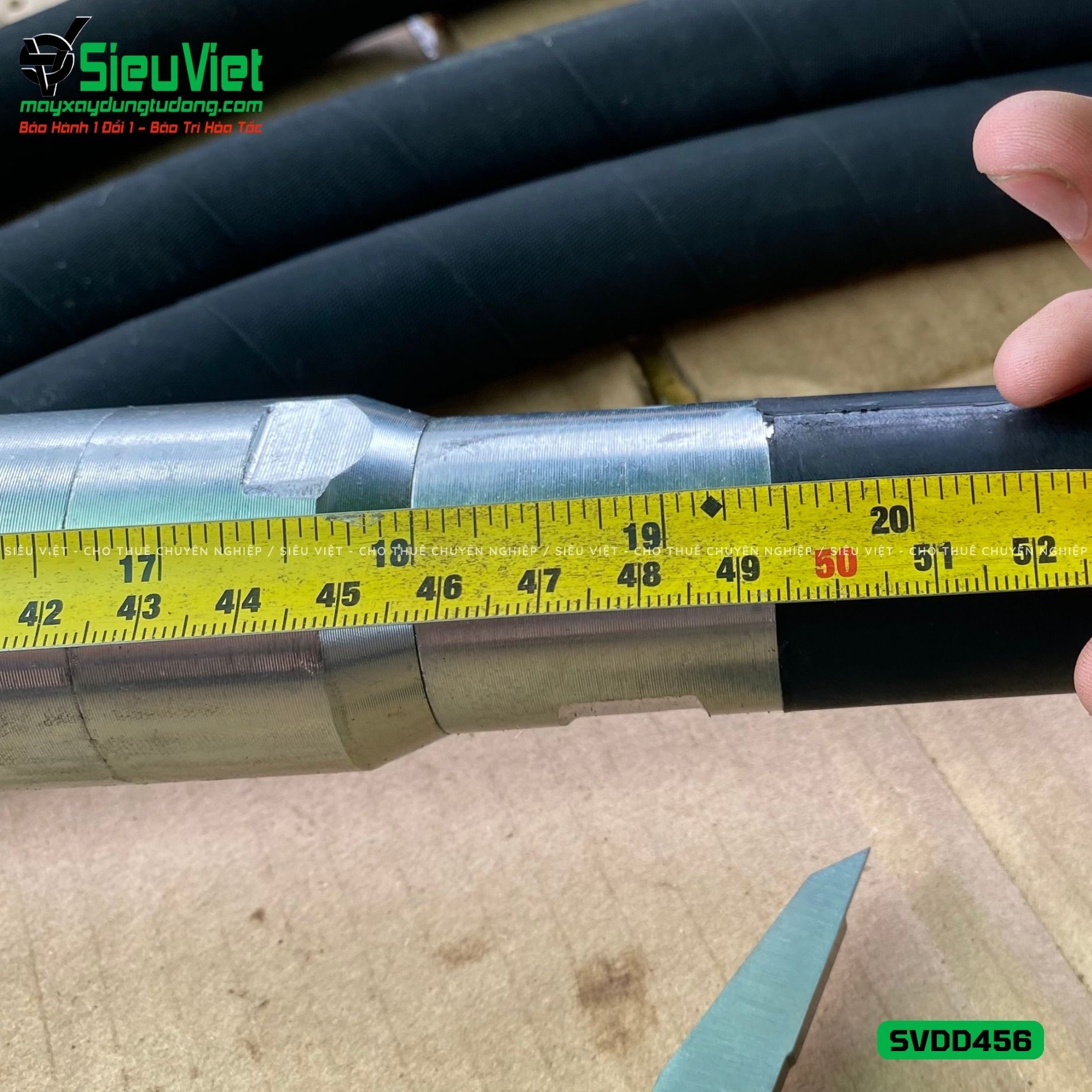 Loại Tốt - Dây đầm dùi Điện phi 45 dài 6m SVDD456