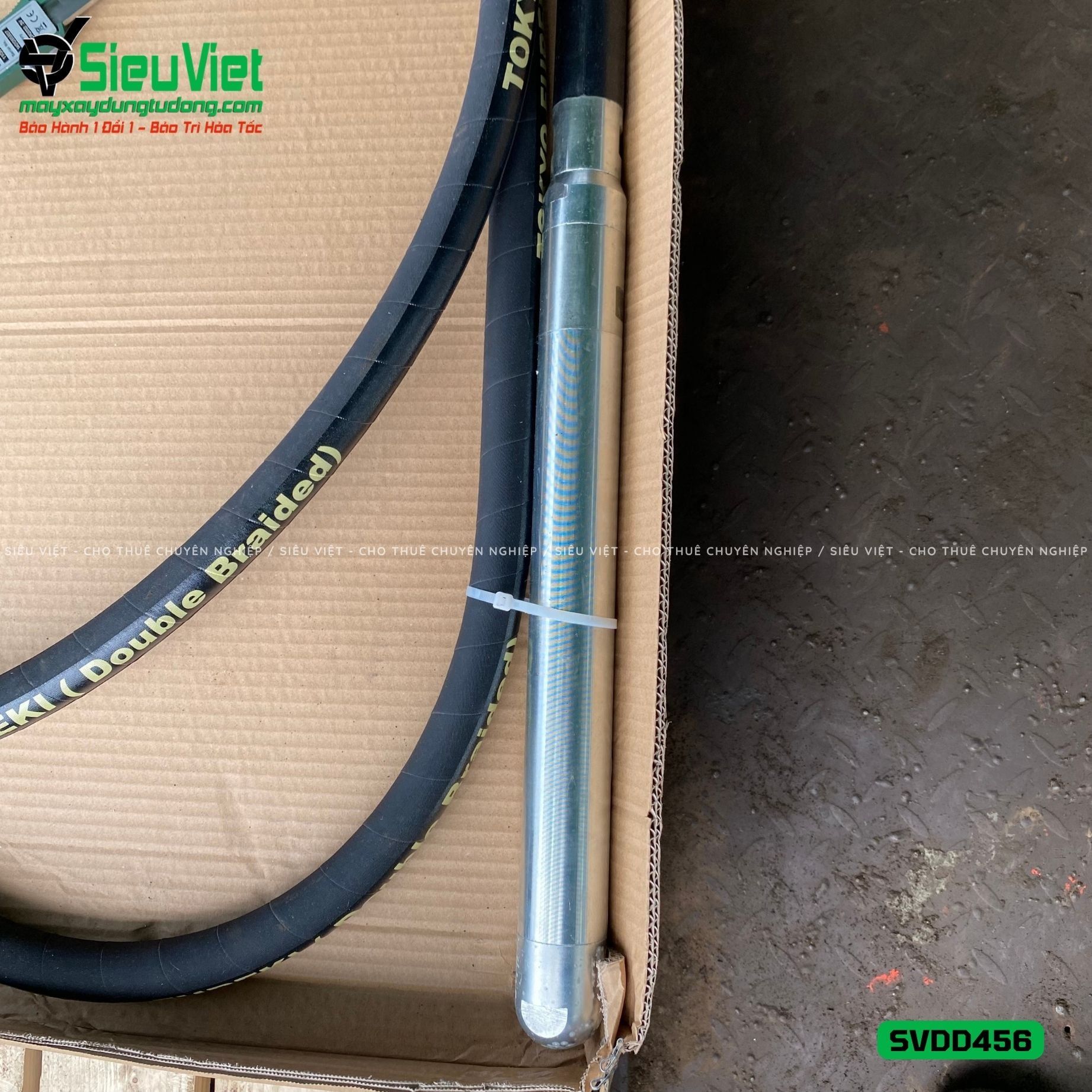Loại Tốt - Dây đầm dùi Điện phi 45 dài 6m SVDD456
