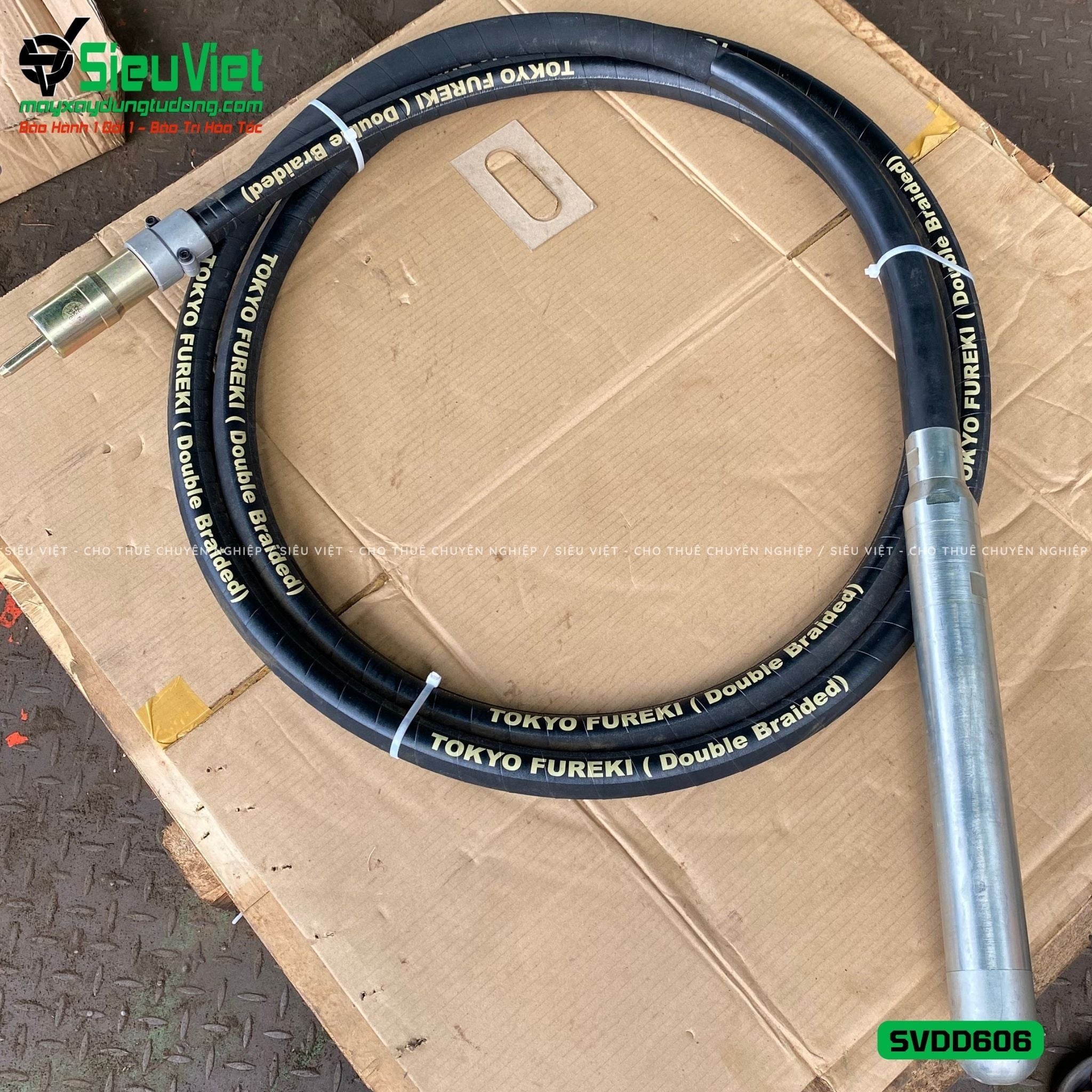 Loại Tốt - Dây đầm dùi Điện phi 60 dài 6m SVDD606