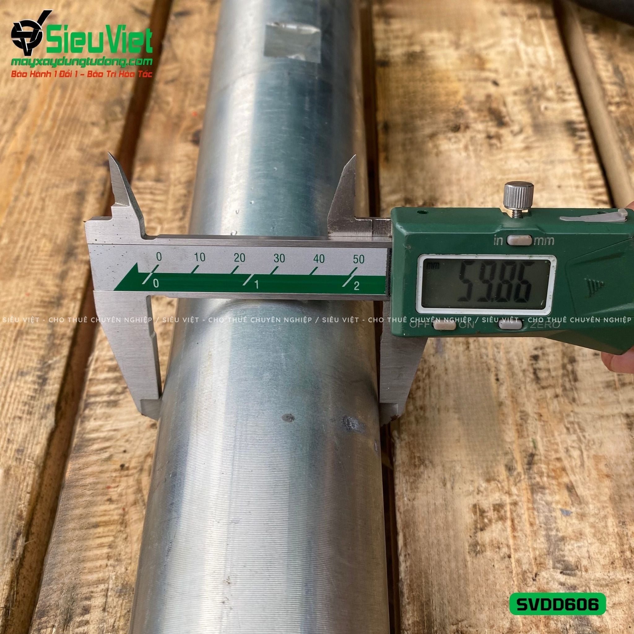 Loại Tốt - Dây đầm dùi Điện phi 60 dài 6m SVDD606
