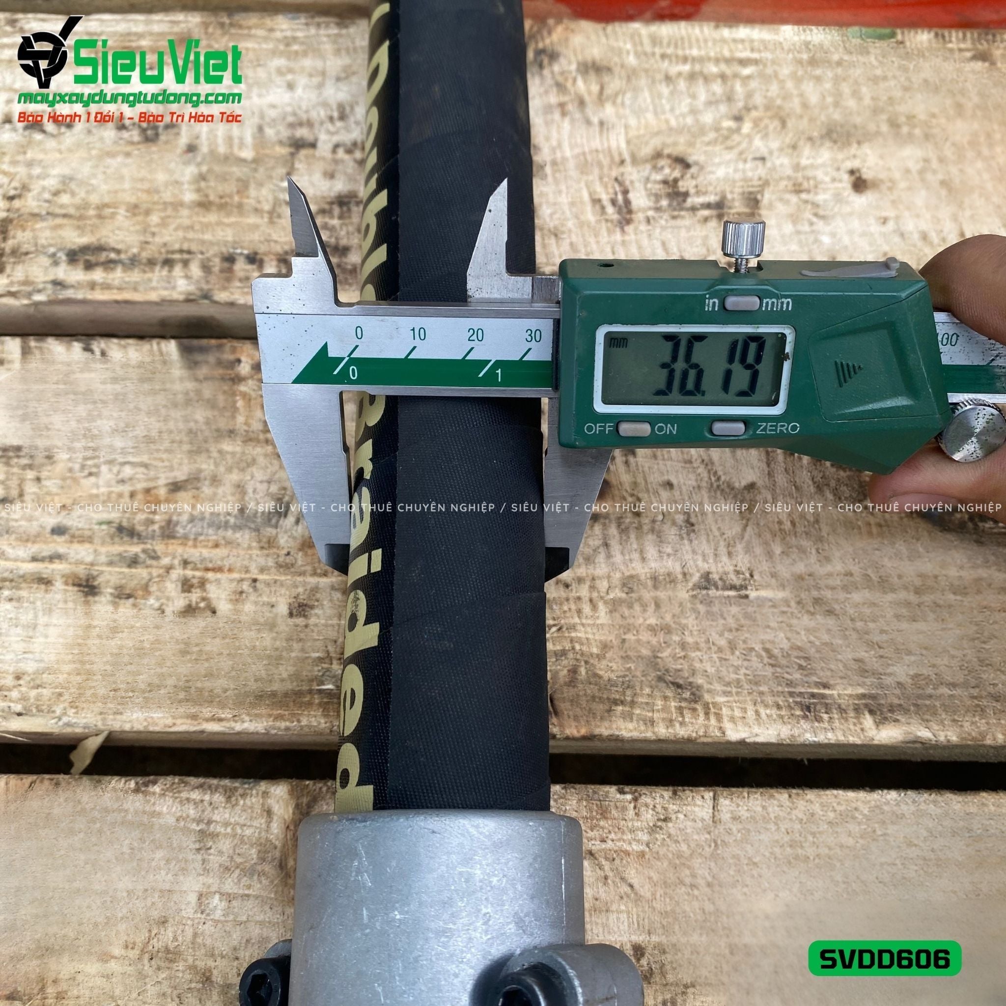 Loại Tốt - Dây đầm dùi Điện phi 60 dài 6m SVDD606