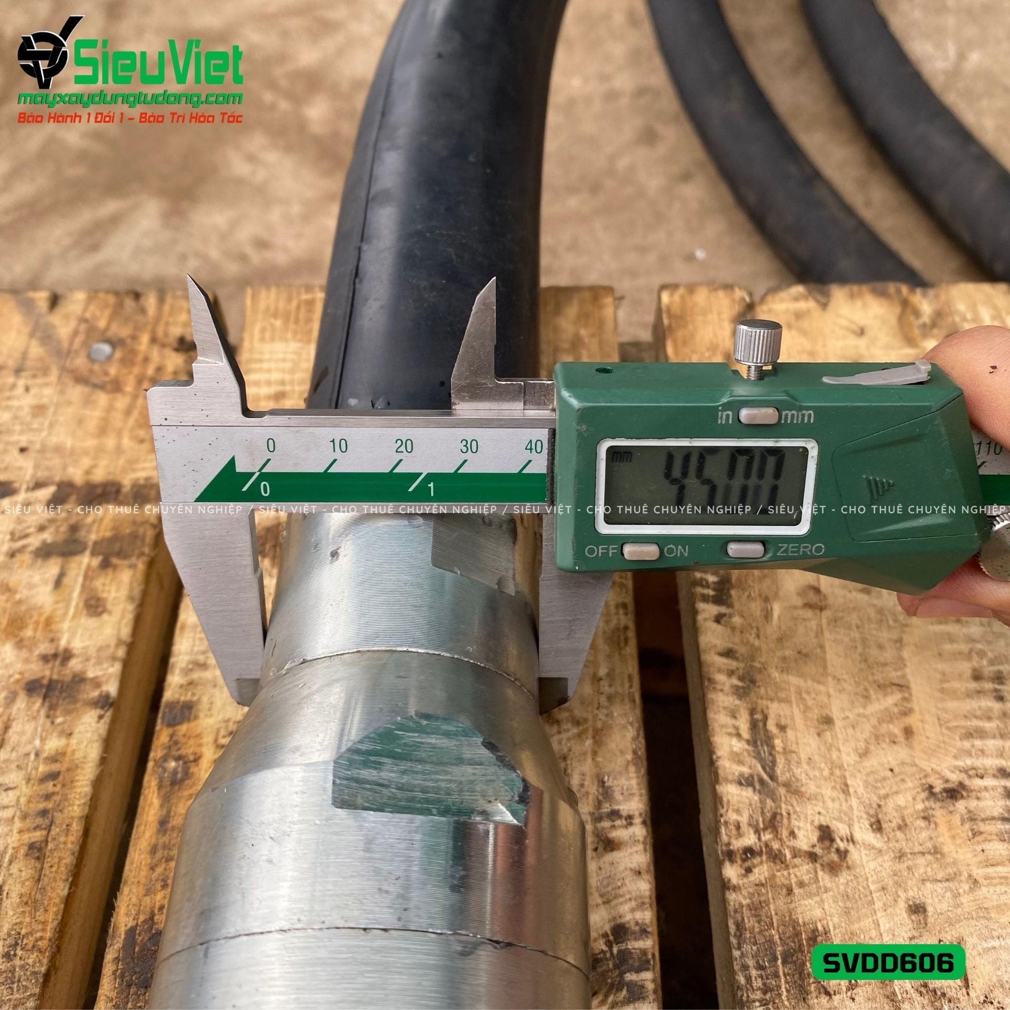 Loại Tốt - Dây đầm dùi Điện phi 60 dài 6m SVDD606