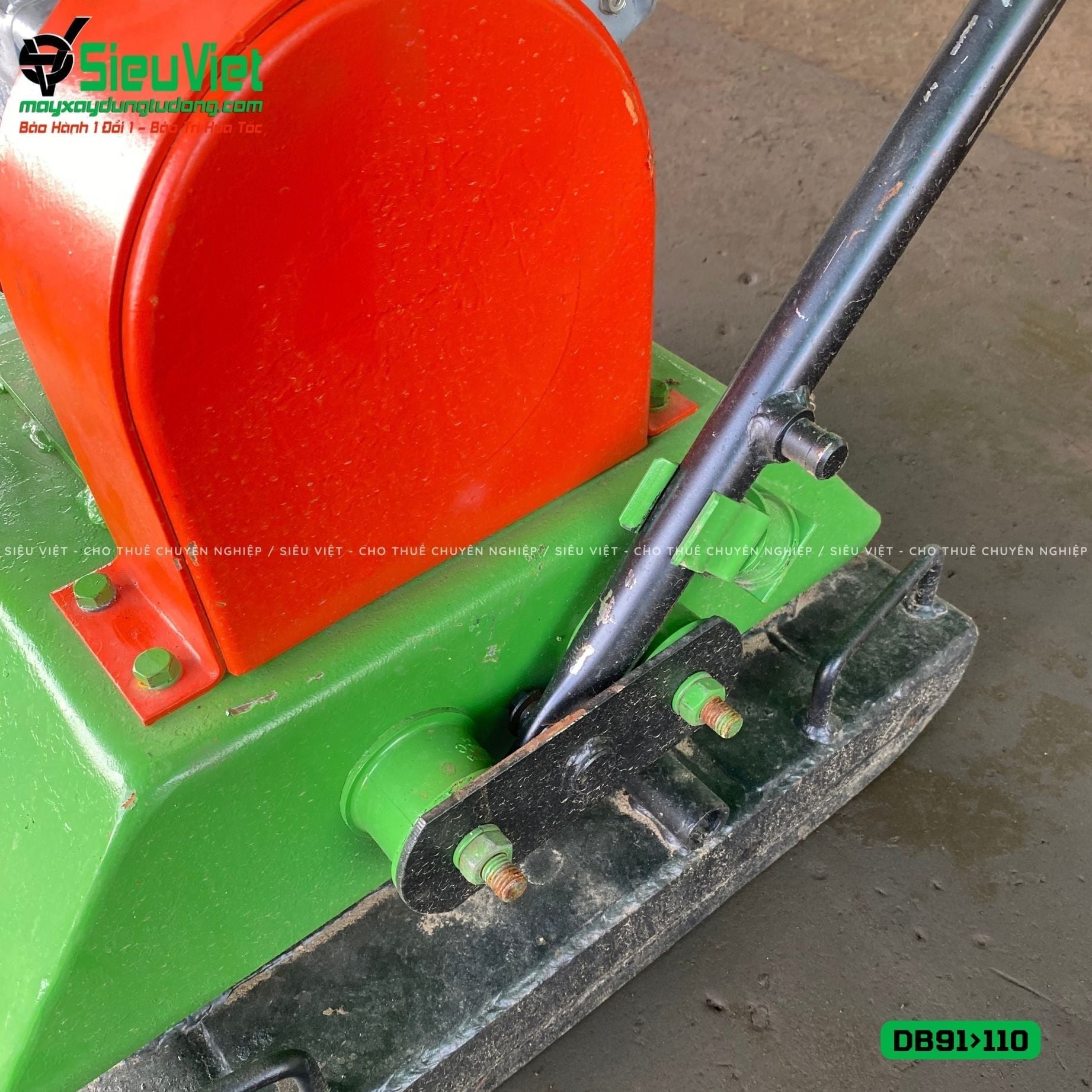 (Cũ) Máy đầm bàn 91>110Kg Nhật Bản (Động cơ Honda GX200 mới 100%)