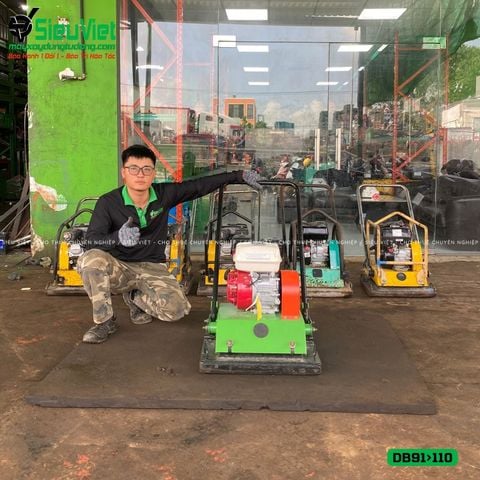 (Cũ) Máy đầm bàn 91>110Kg Nhật Bản (Động cơ Honda GX200 mới 100%)