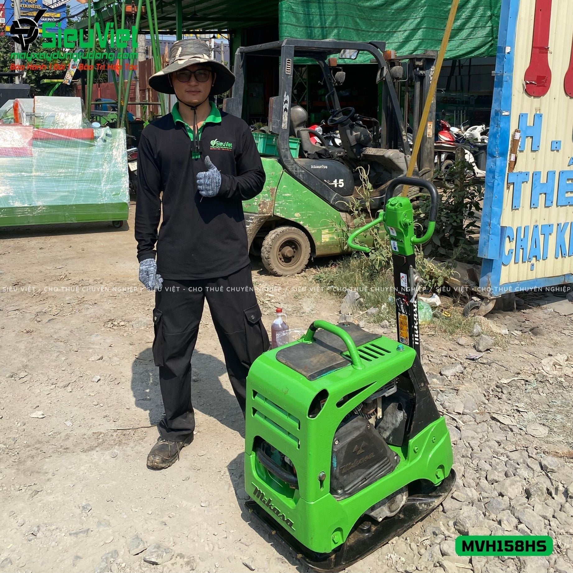 Thuê Tháng Máy đầm bàn thuỷ lực DBTL12 100-250kg (Xăng)