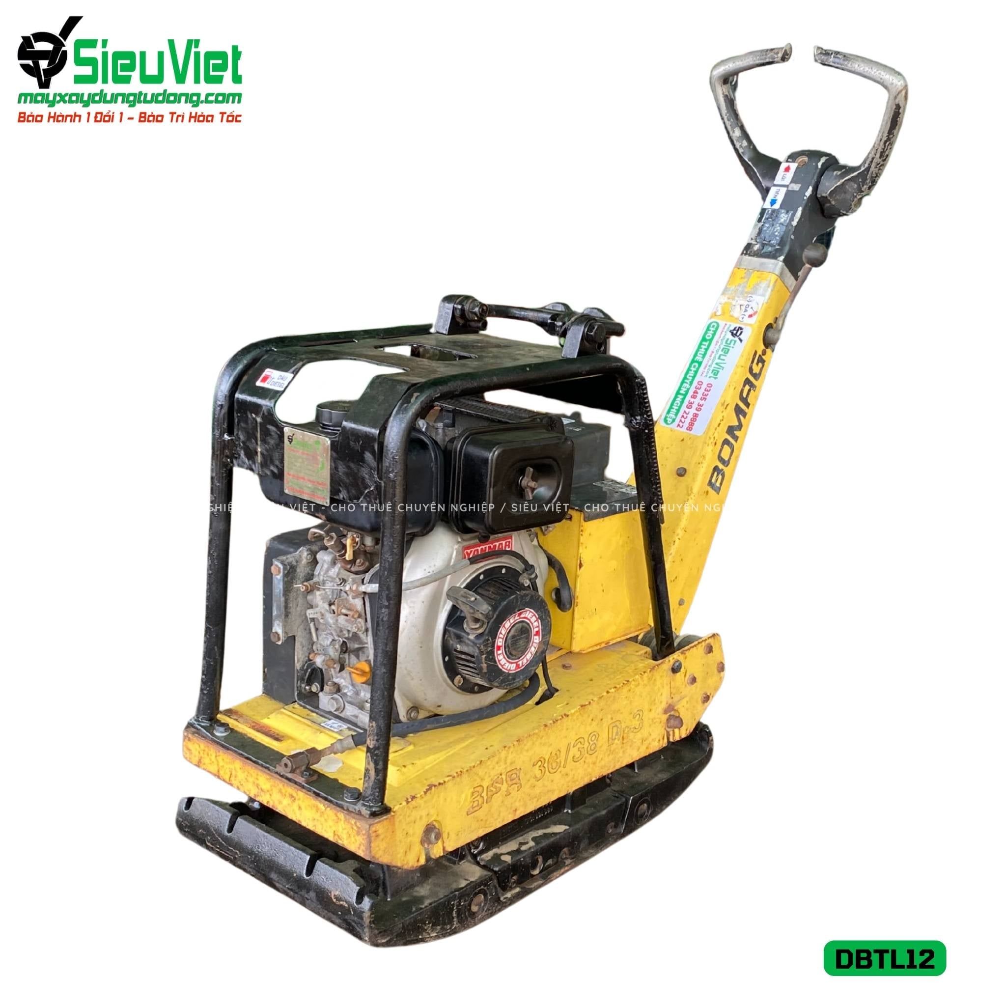 (Cũ) Máy đầm bàn thuỷ lực DBTL12 100-200kg (Xăng)