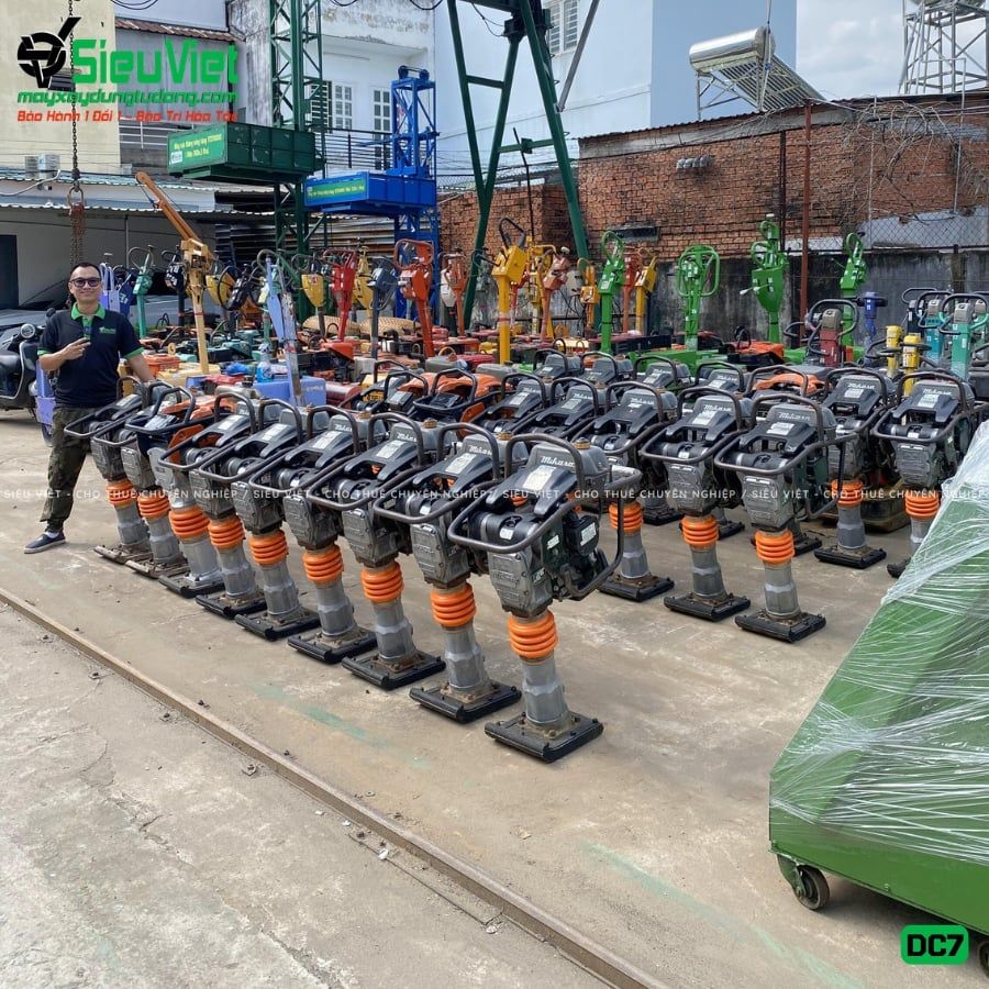 Thuê Ngày Máy đầm cóc DC7 70-80kg (Xăng)