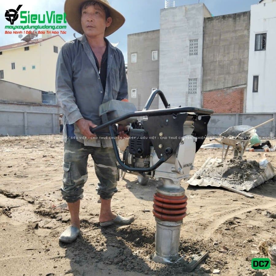 Thuê Ngày Máy đầm cóc DC7 70-80kg (Xăng)