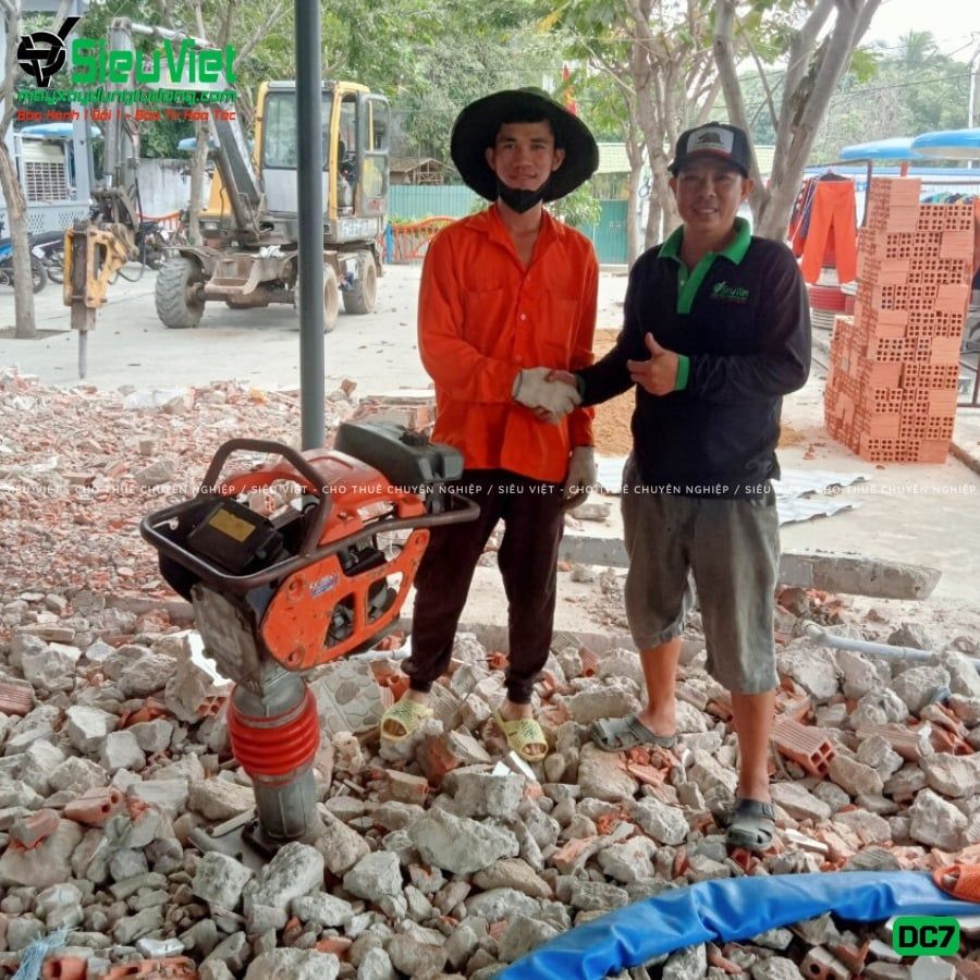 Thuê Ngày Máy đầm cóc DC7 70-80kg (Xăng)