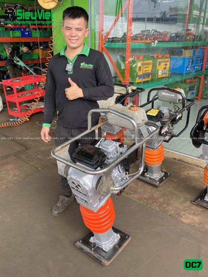 Thuê Tháng Máy đầm cóc DC7 70-80kg (Xăng)