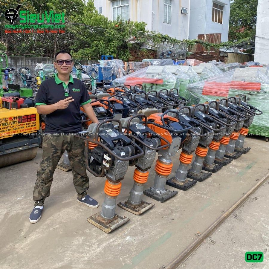Thuê Tháng Máy đầm cóc DC7 70-80kg (Xăng)