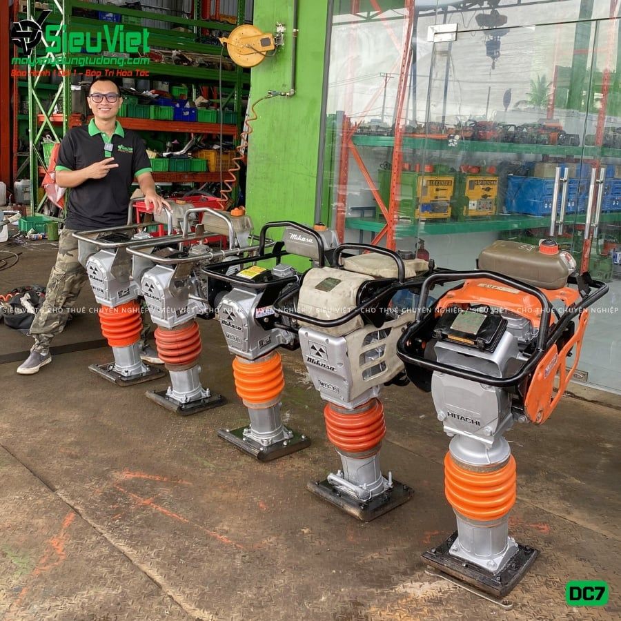 Thuê Tháng Máy đầm cóc DC7 70-80kg (Xăng)