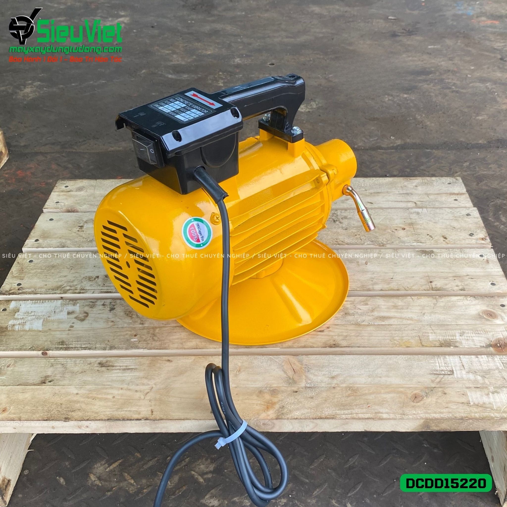 Động cơ đầm dùi điện DCDD15220 - 1.5kw, Điện 220v, Dân dụng