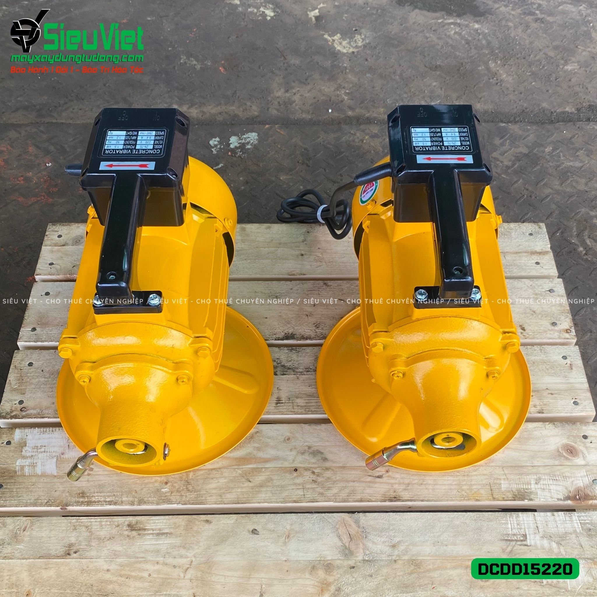 Động cơ đầm dùi điện DCDD15220 - 1.5kw, Điện 220v, Dân dụng