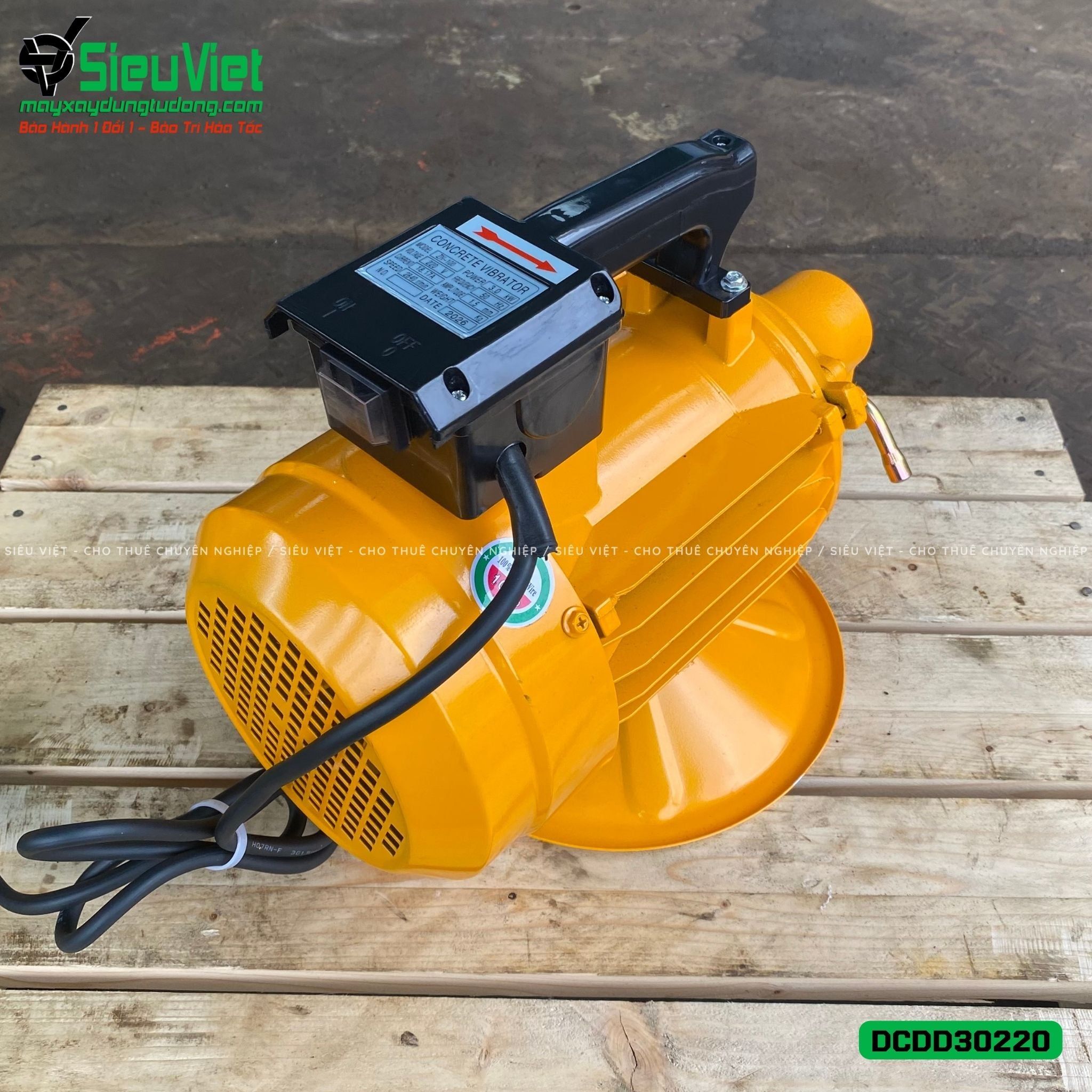 Động cơ đầm dùi điện DCDD30220 - 3.0kw, Điện 220v, Dân dụng