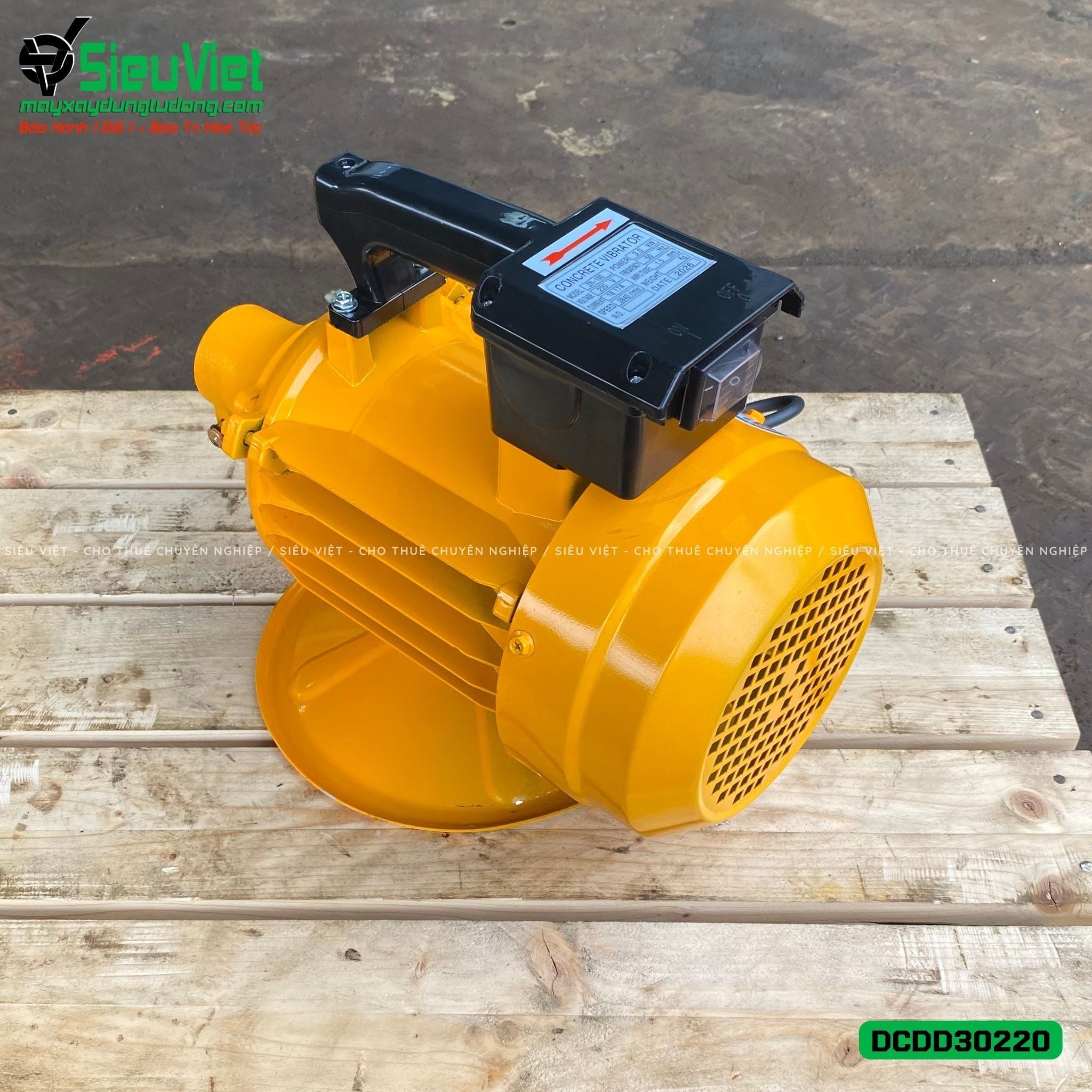 Động cơ đầm dùi điện DCDD30220 - 3.0kw, Điện 220v, Dân dụng