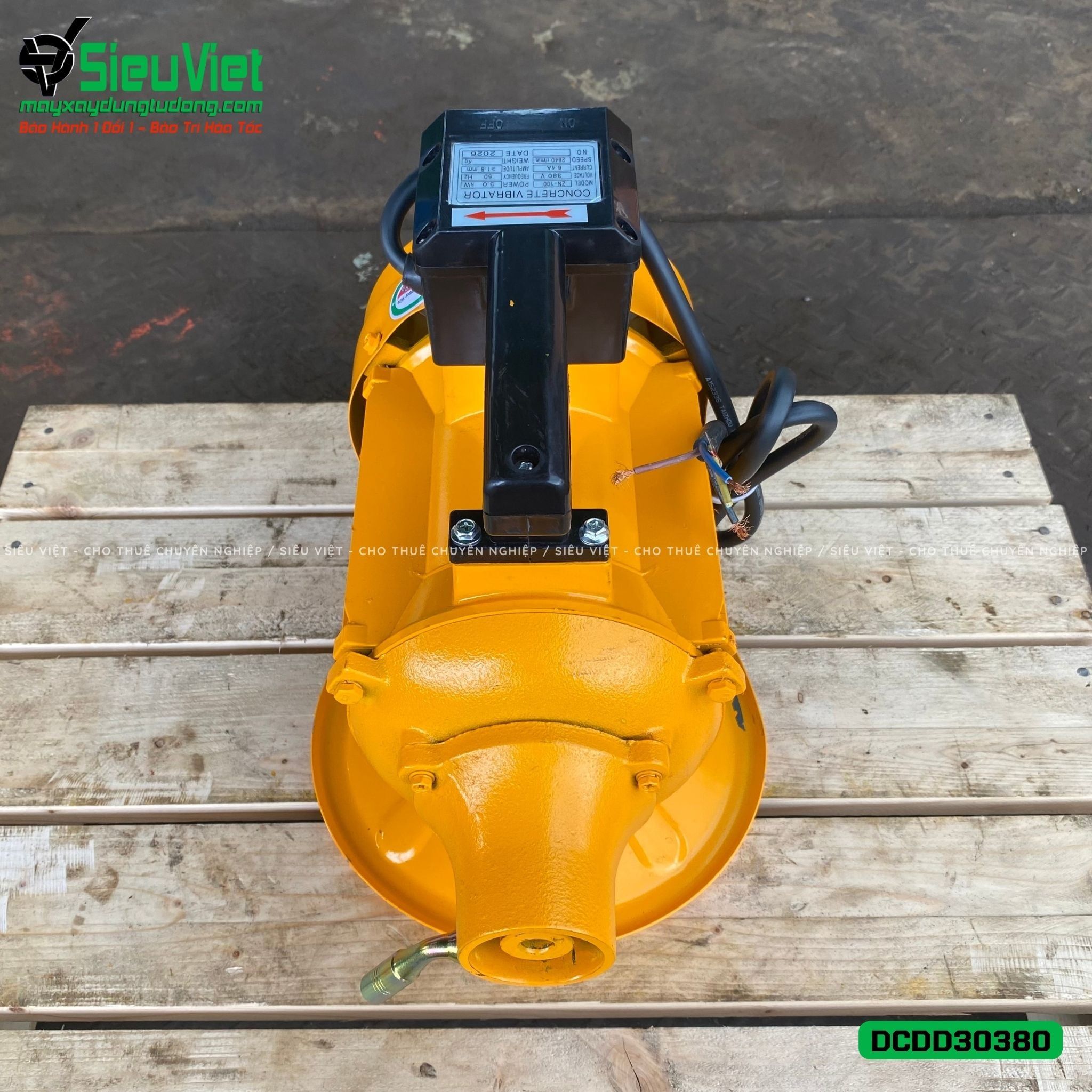 Động cơ đầm dùi điện DCDD30380 - 3.0kw, Điện 380v, 3 Pha