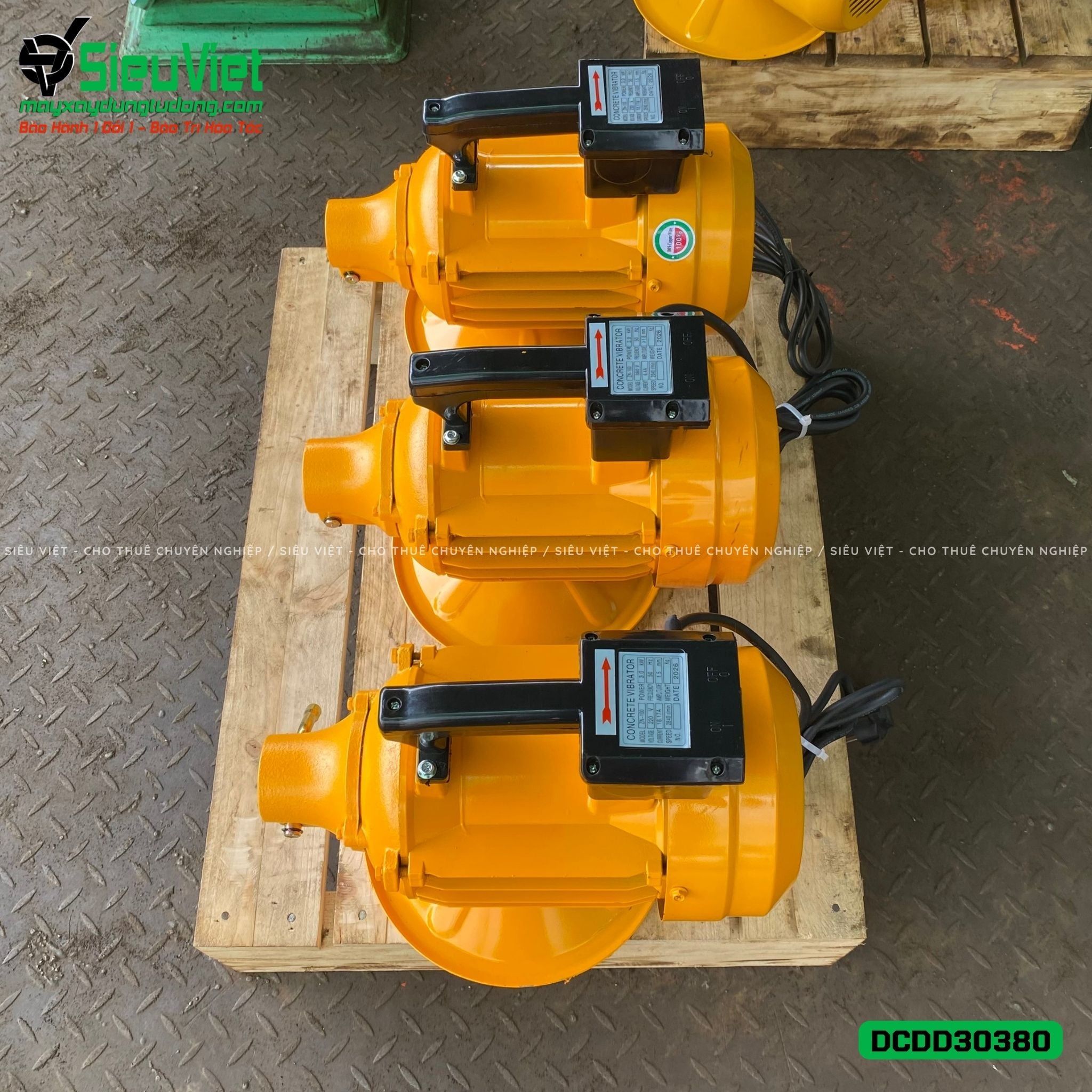 Động cơ đầm dùi điện DCDD30380 - 3.0kw, Điện 380v, 3 Pha