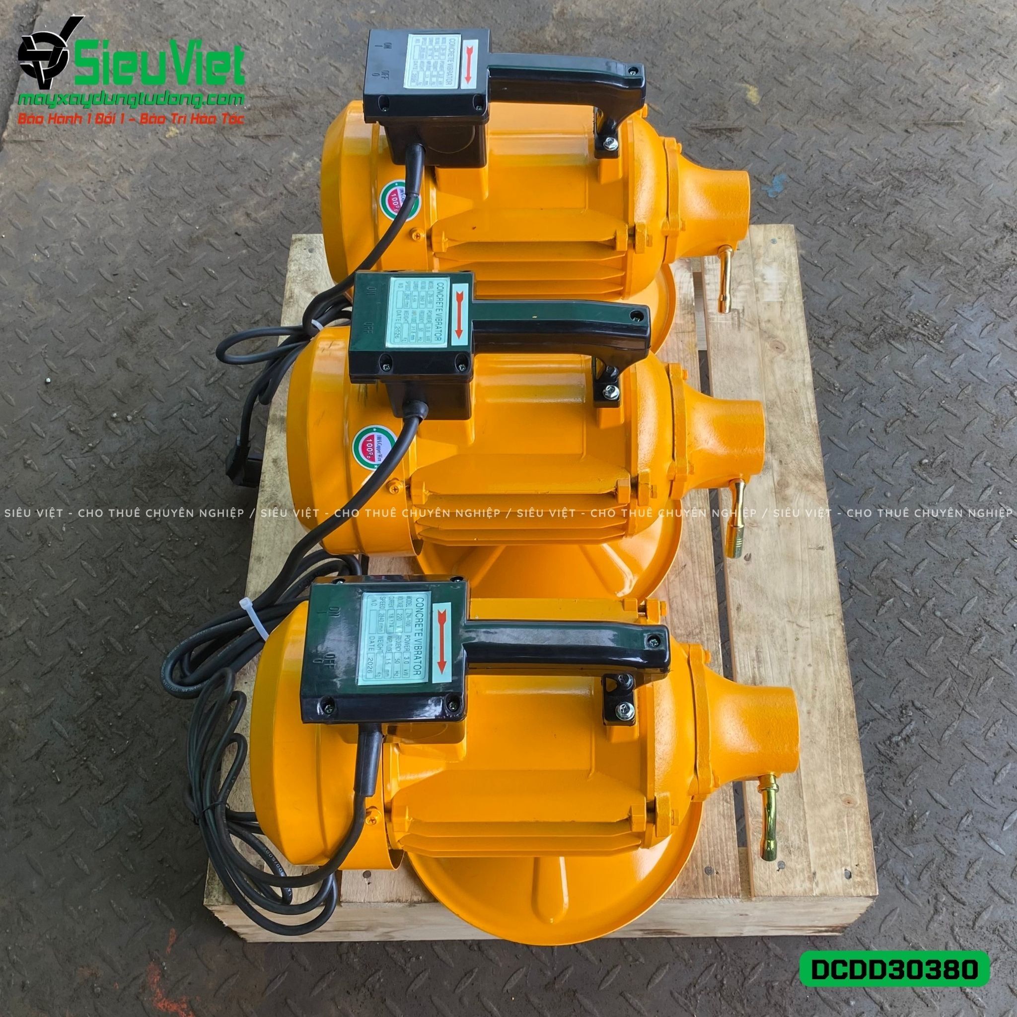 Động cơ đầm dùi điện DCDD30380 - 3.0kw, Điện 380v, 3 Pha